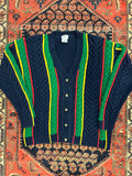 VINTAGE CABLE KNIT CARDIGAN - MEDIUM