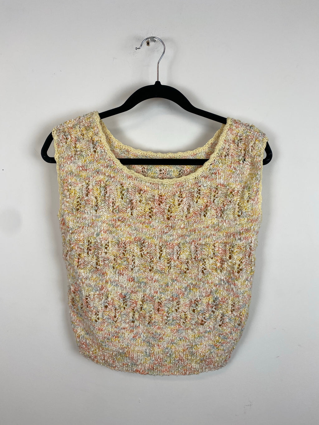 90s knitted vest - M