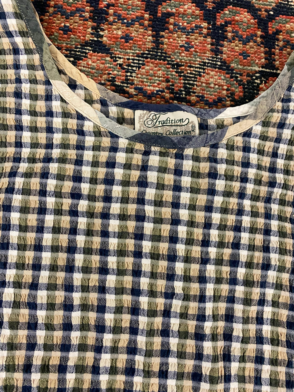 90s Plaid Tank Top - M