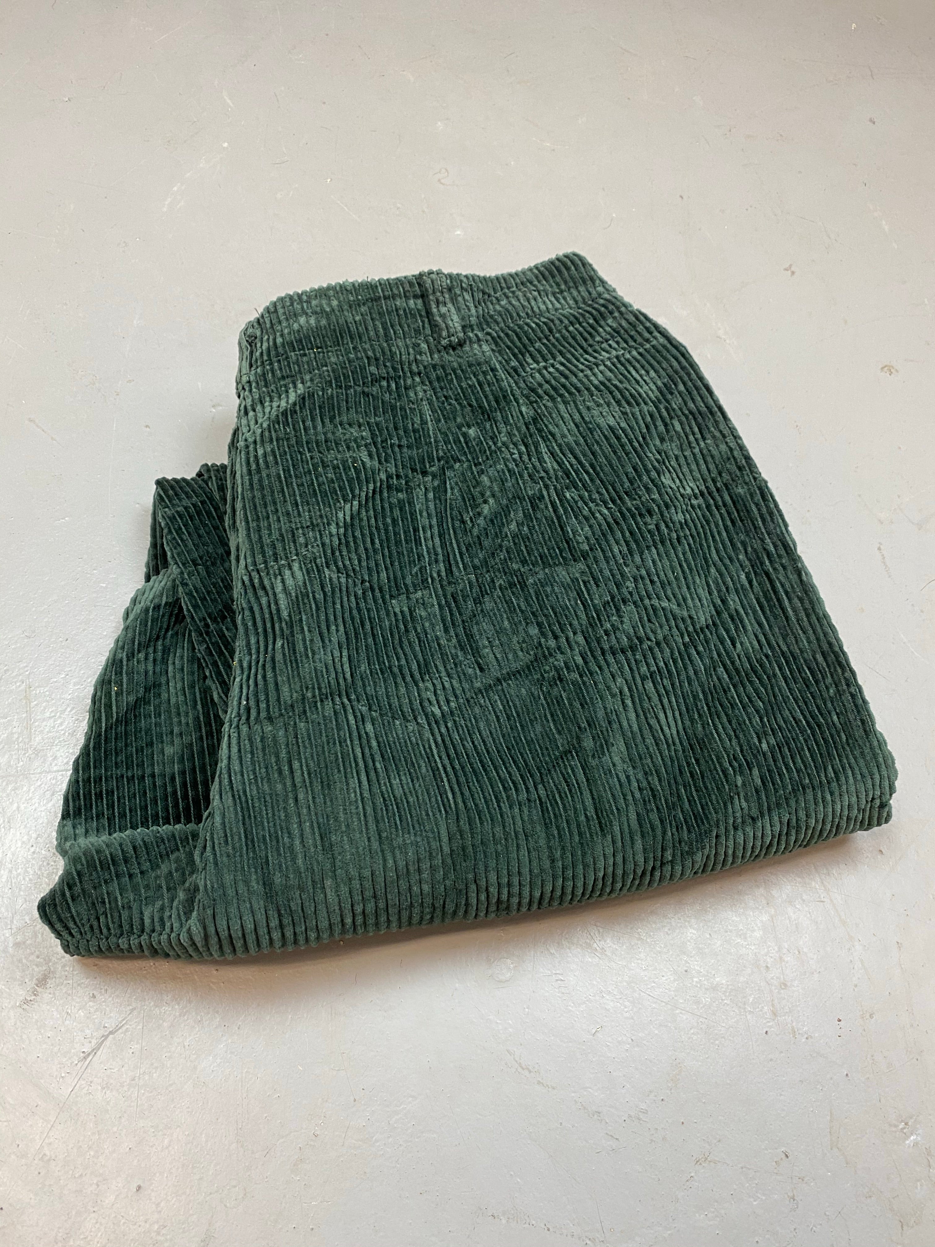 Vintage dark green corduroy pants