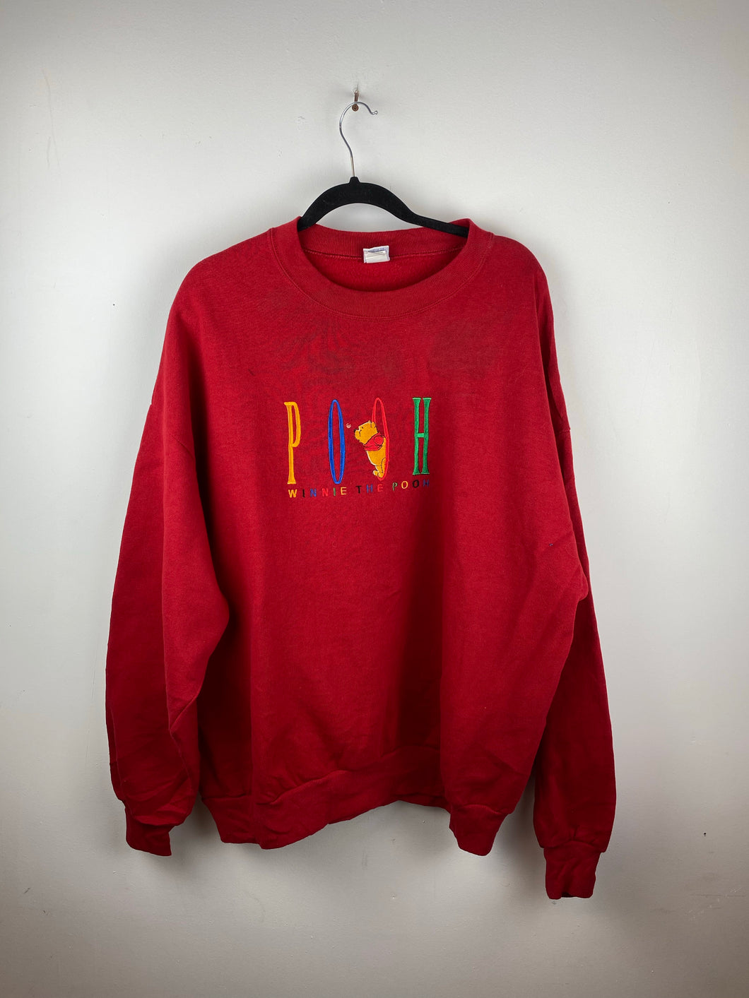 Embroidered Pooh crewneck