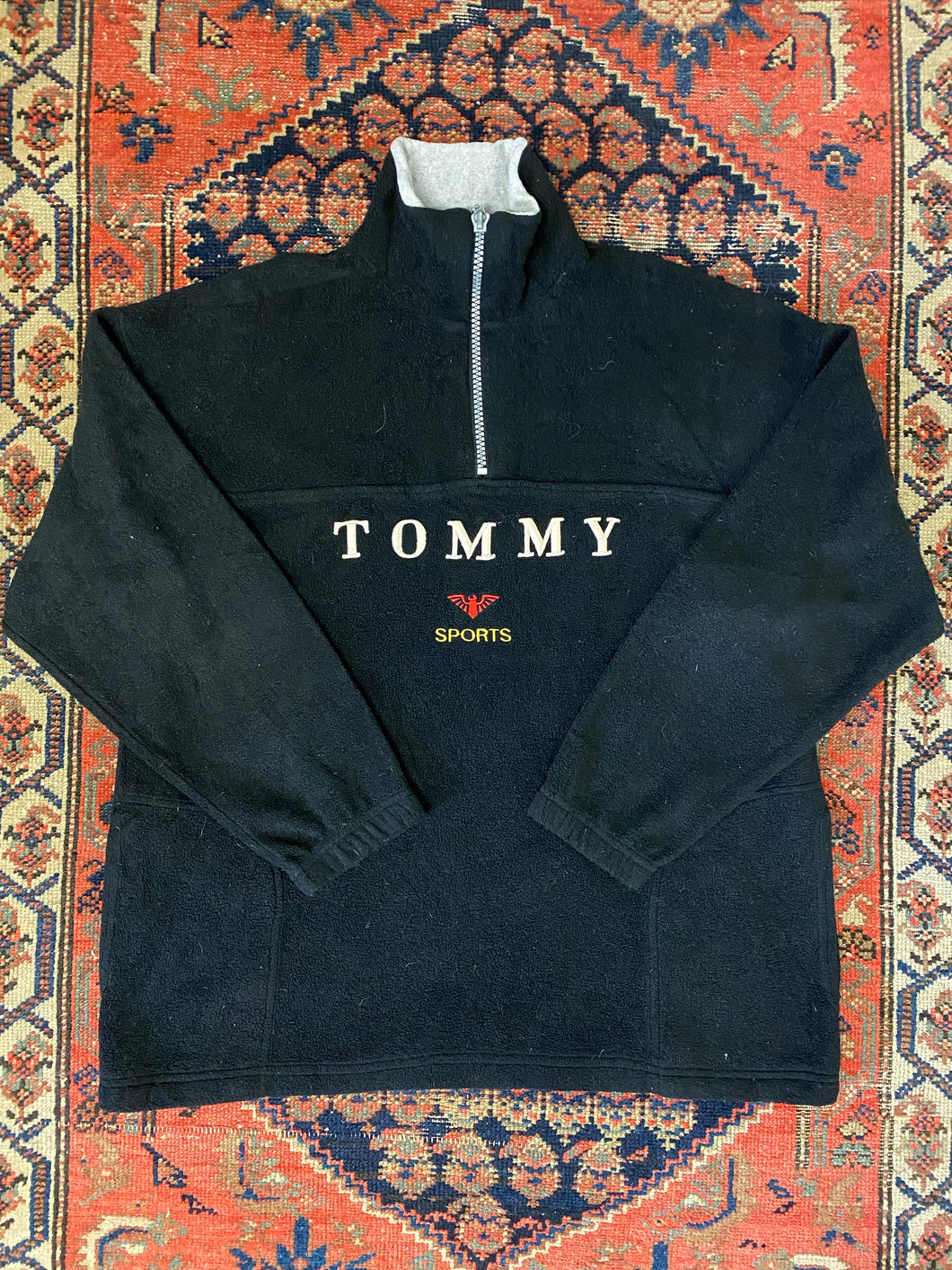 Vintage Tommy Sport Quarter Zip Fleece - XL