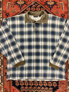 Vintage Plaid Collared Shirt - L