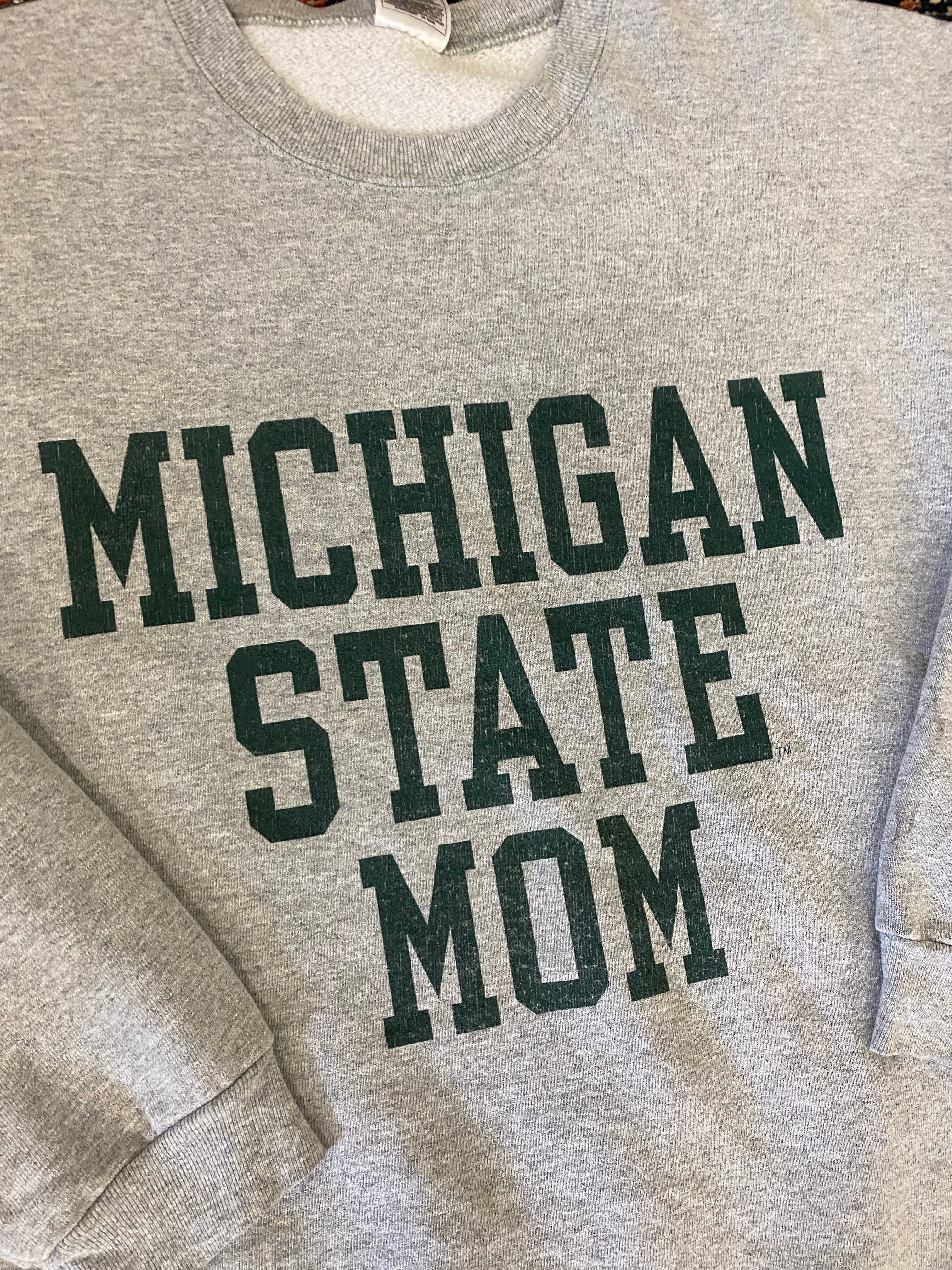Vintage Michigan State Mom Crewneck - M