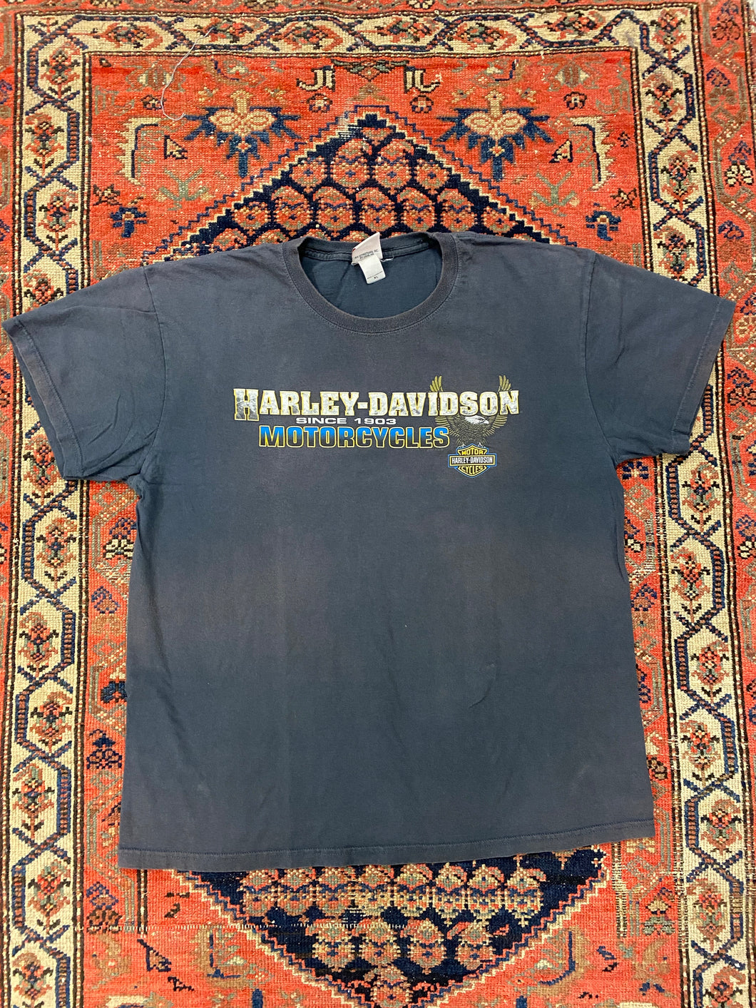 Vintage Front And Back Harley Davidson T Shirt - L