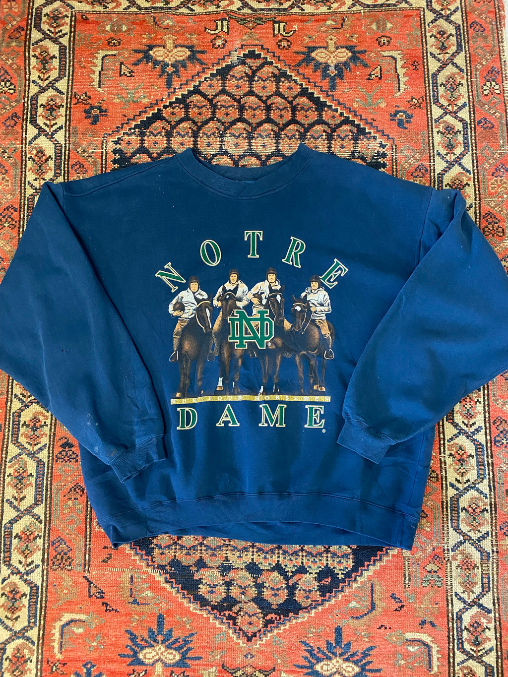90s Notre Dame Crewneck - L