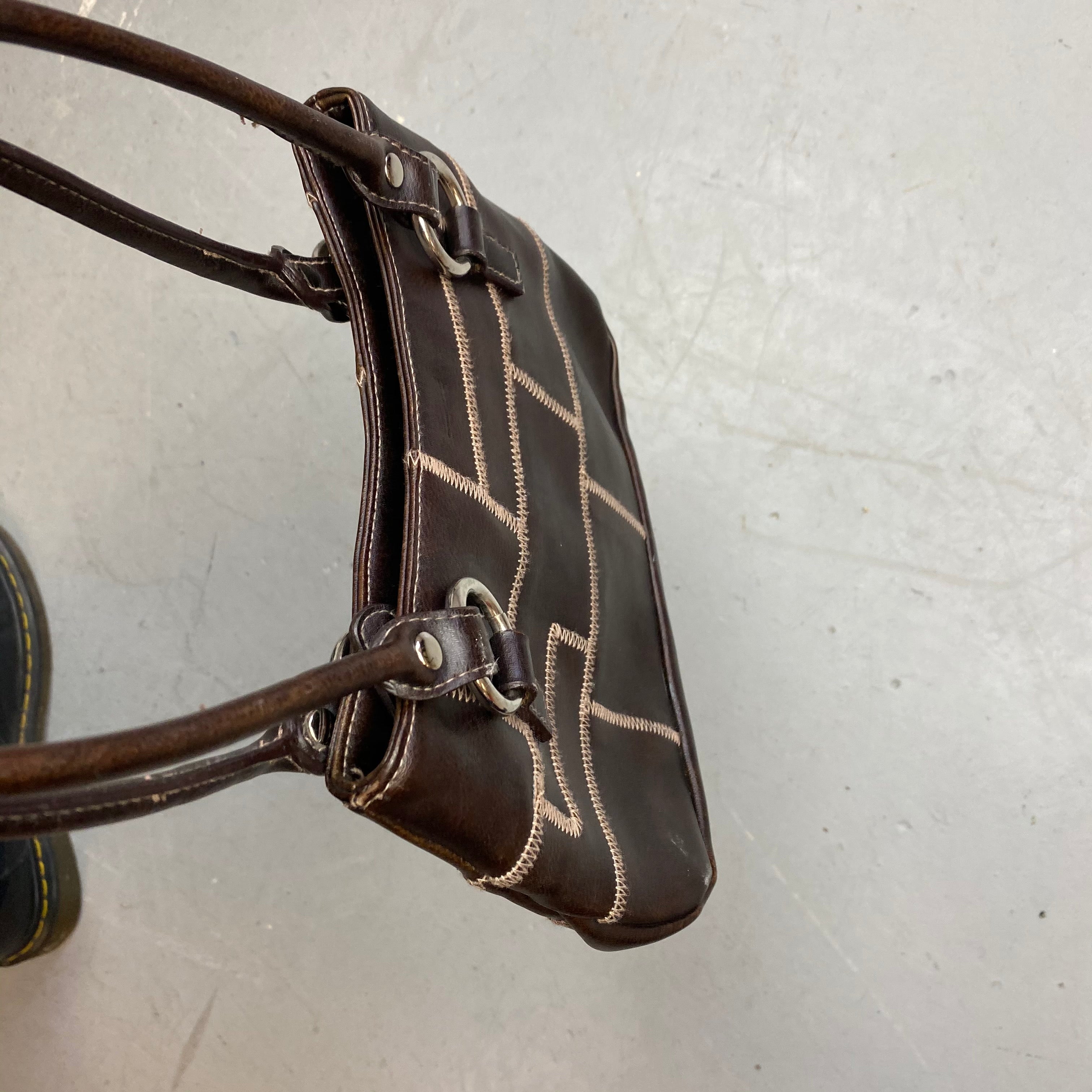 Vintage leather handbag