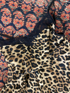 90s Cheetah Print Slip Dress - S