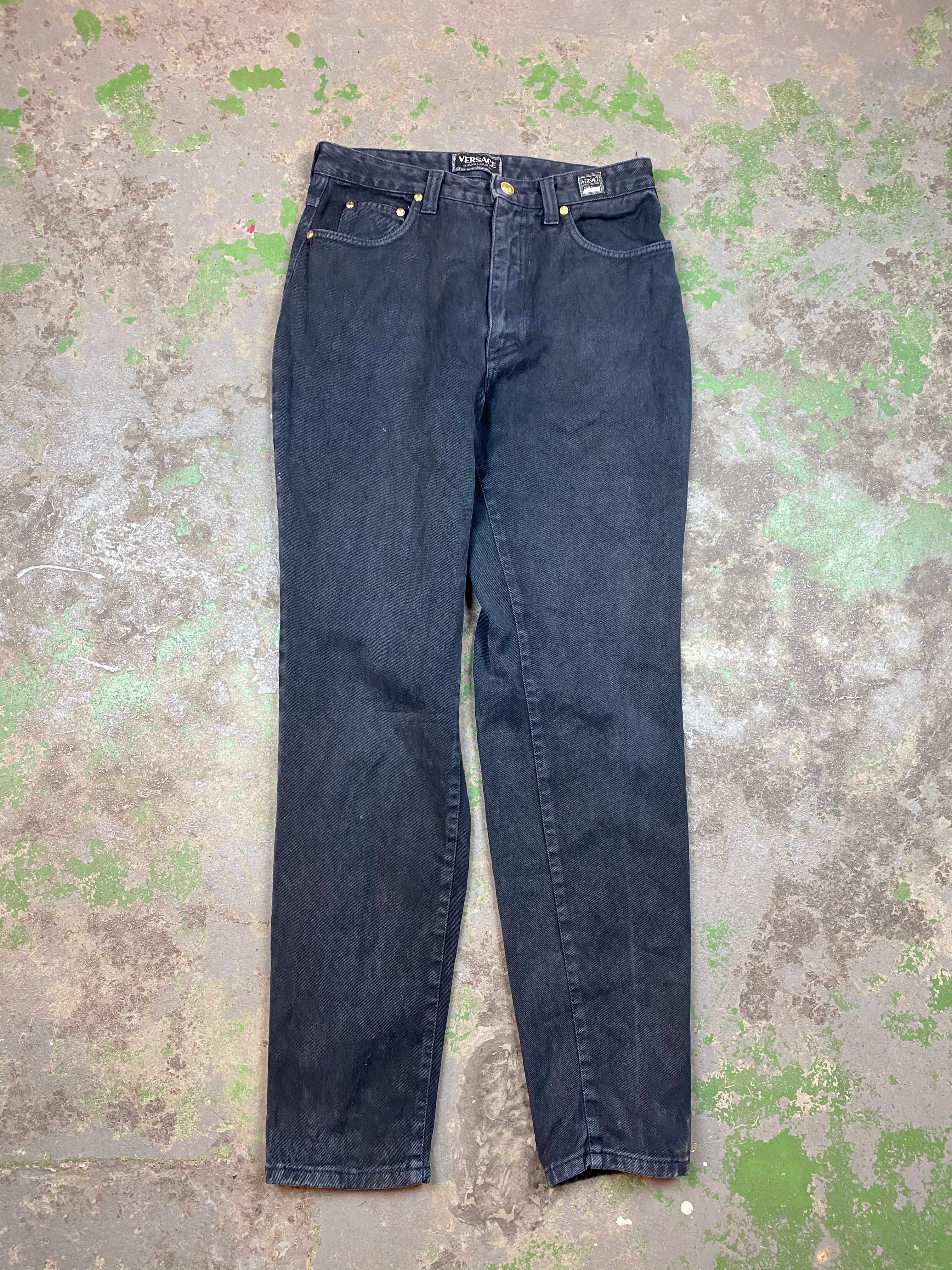 Vintage high waisted Versace denim pants
