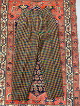 Load image into Gallery viewer, Vintage High Waisted Plaid Trousers - 29in