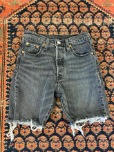 Load image into Gallery viewer, Vintage High Waisted Levis Frayed Denim Shorts - 25in