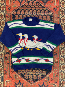 Vintage Knit Duck Sweater - S