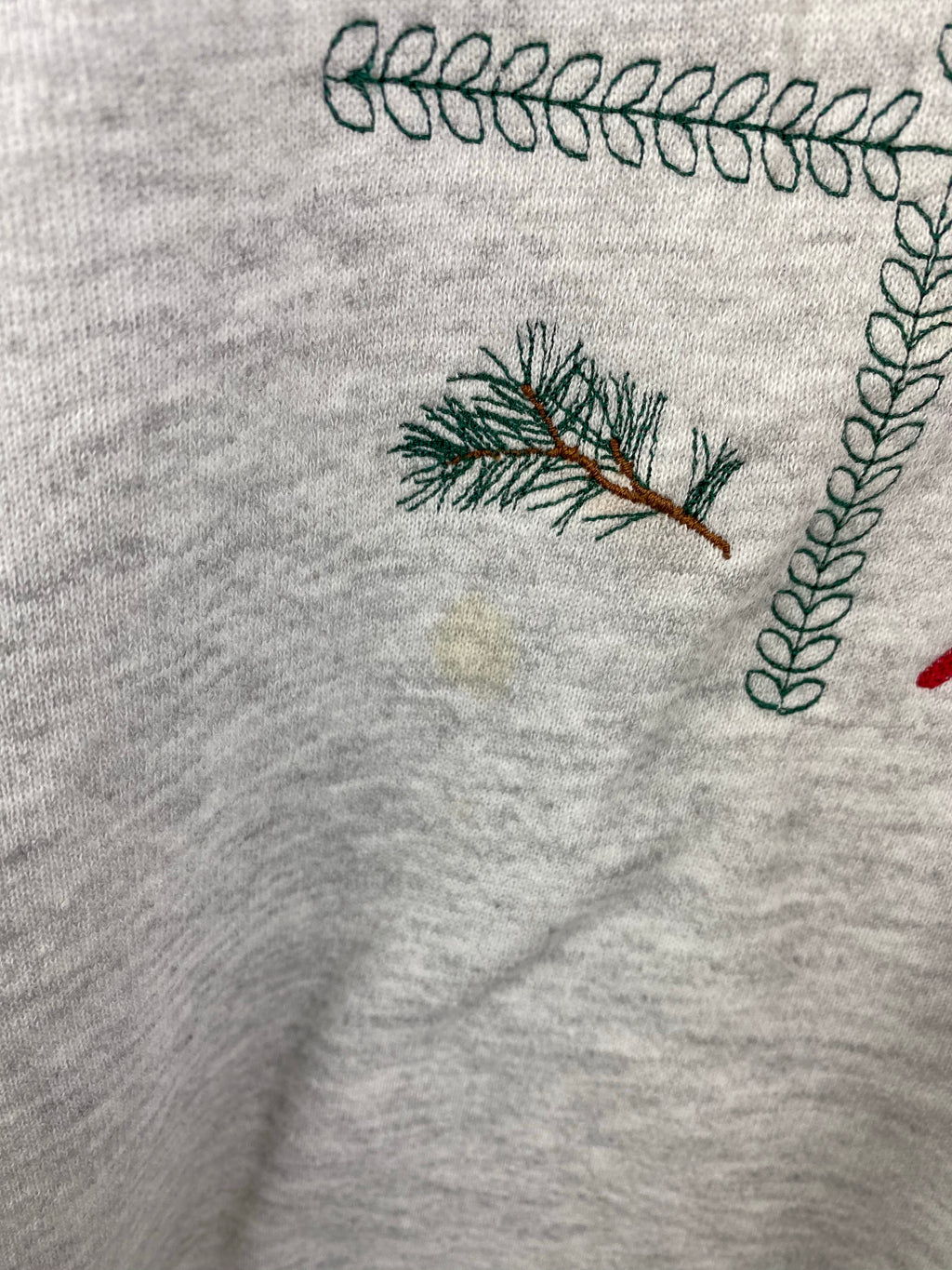 Embroidered Cardinal crewneck