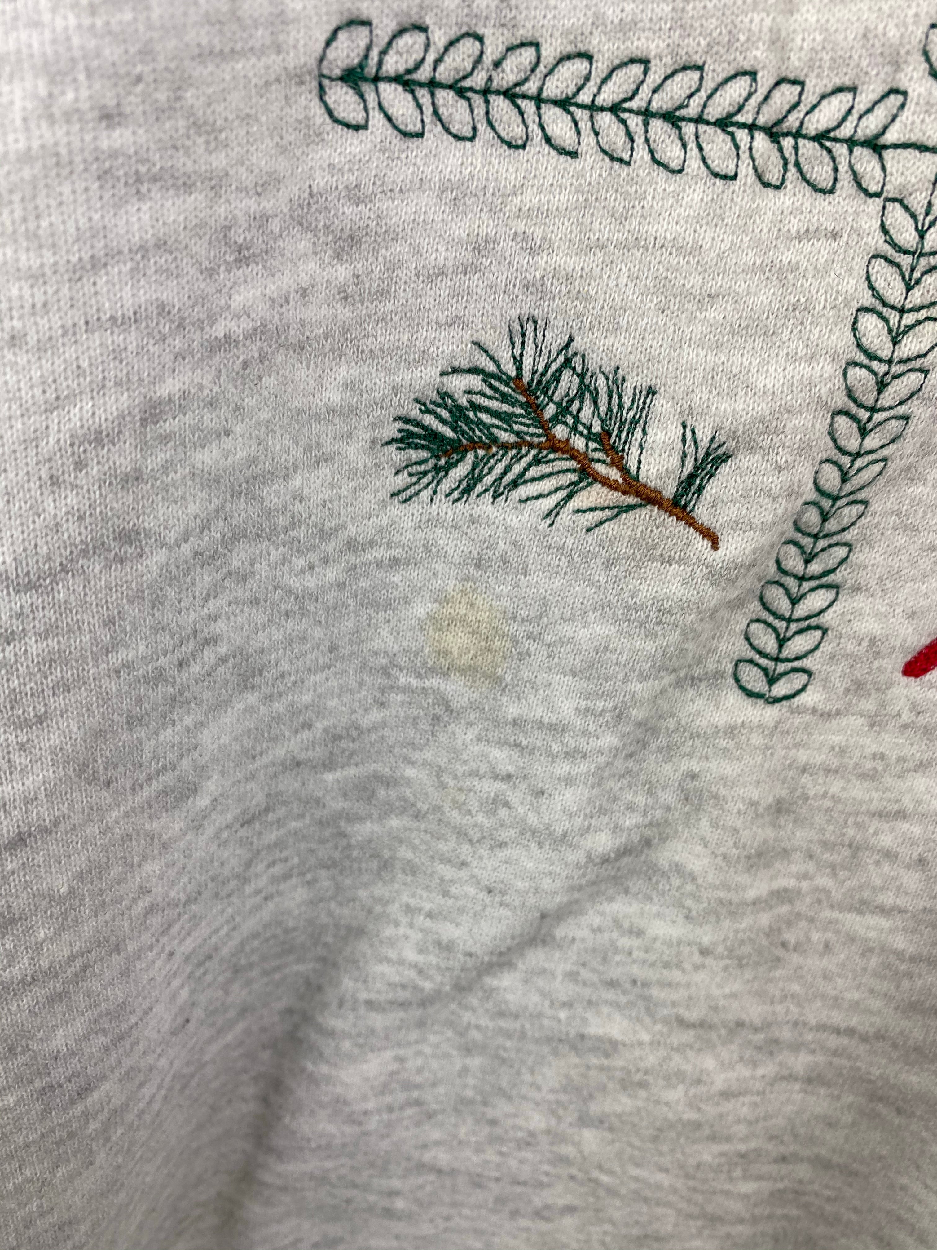 Embroidered Cardinal crewneck