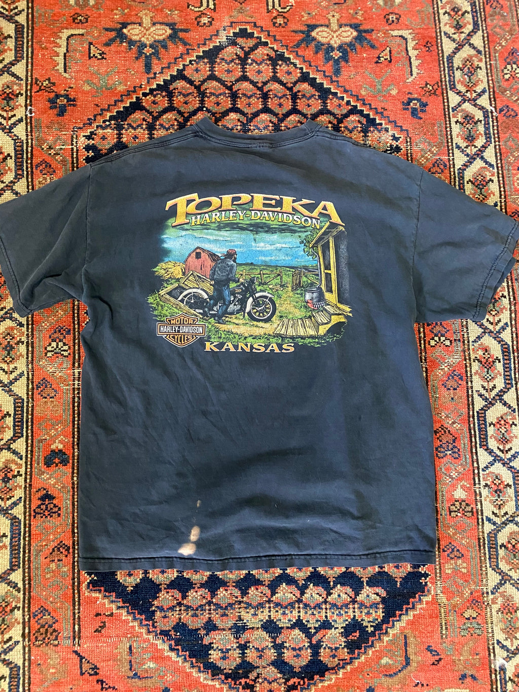 90s Front And Back Harley Davidson Crewneck - L