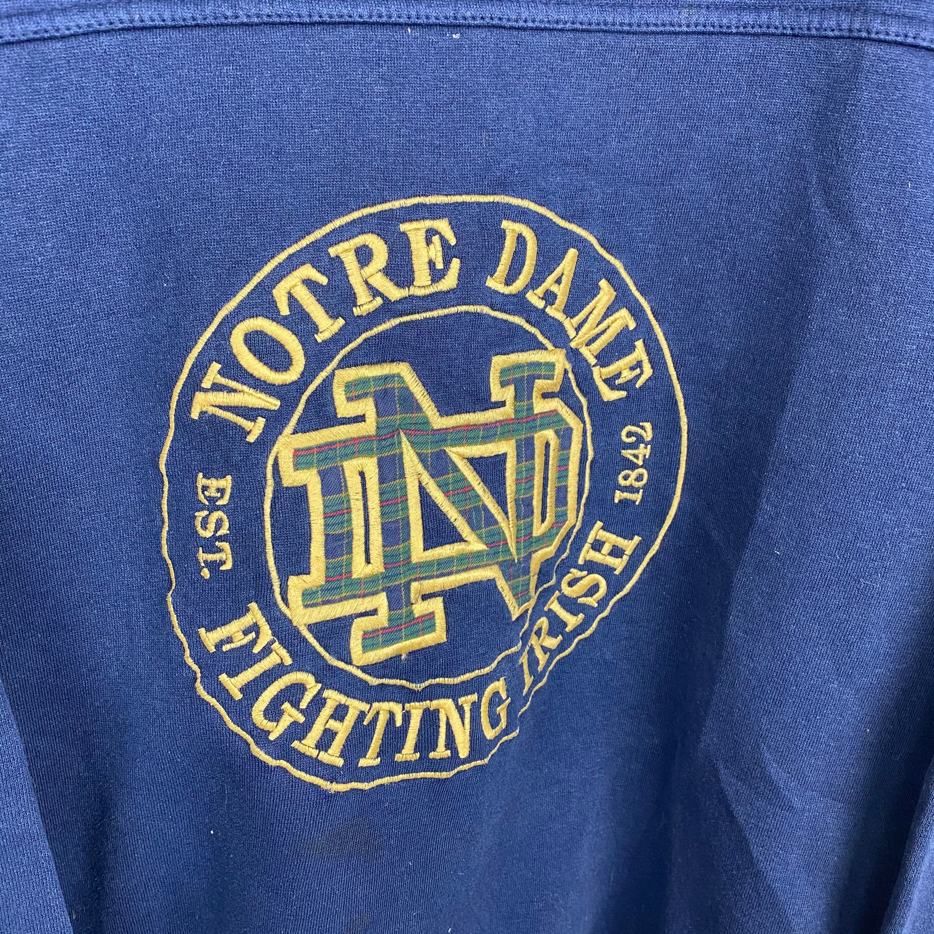Embroidered Notre Dame crewneck