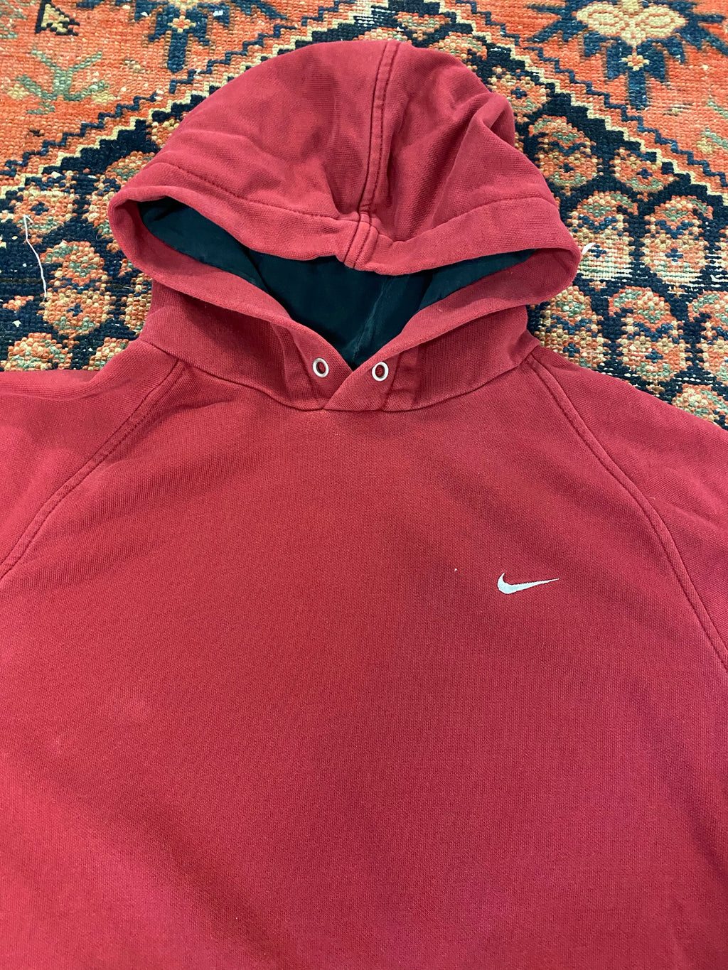 2000s Burgundy Nike hoodie - S/M