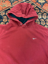Load image into Gallery viewer, 2000s Burgundy Nike hoodie - S/M