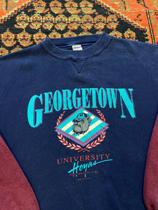 Vintage two tone George Town university Crewneck - M/L