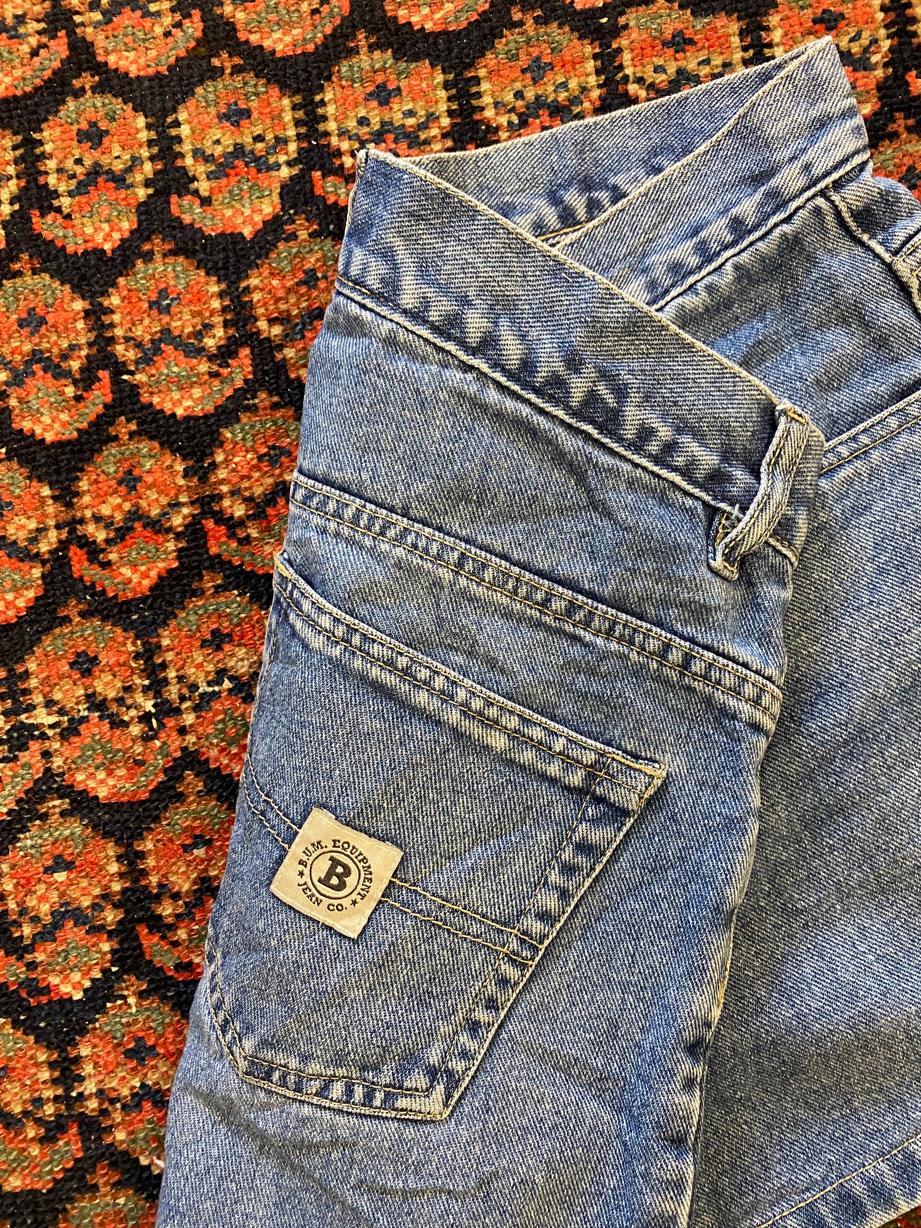 Vintage BUM equipment high waisted denim shorts - 30IN/W