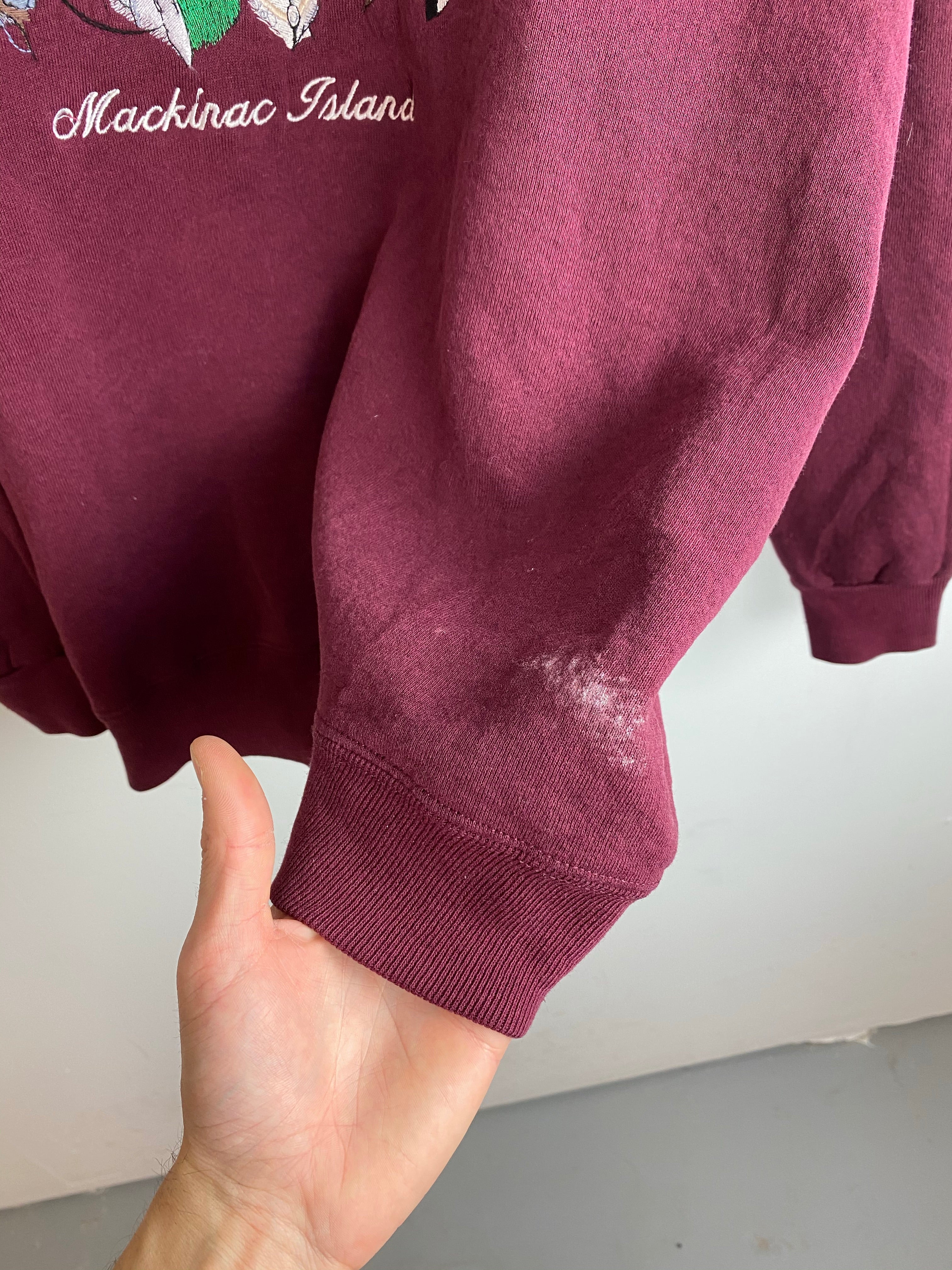 Vintage embroidered horse crewneck