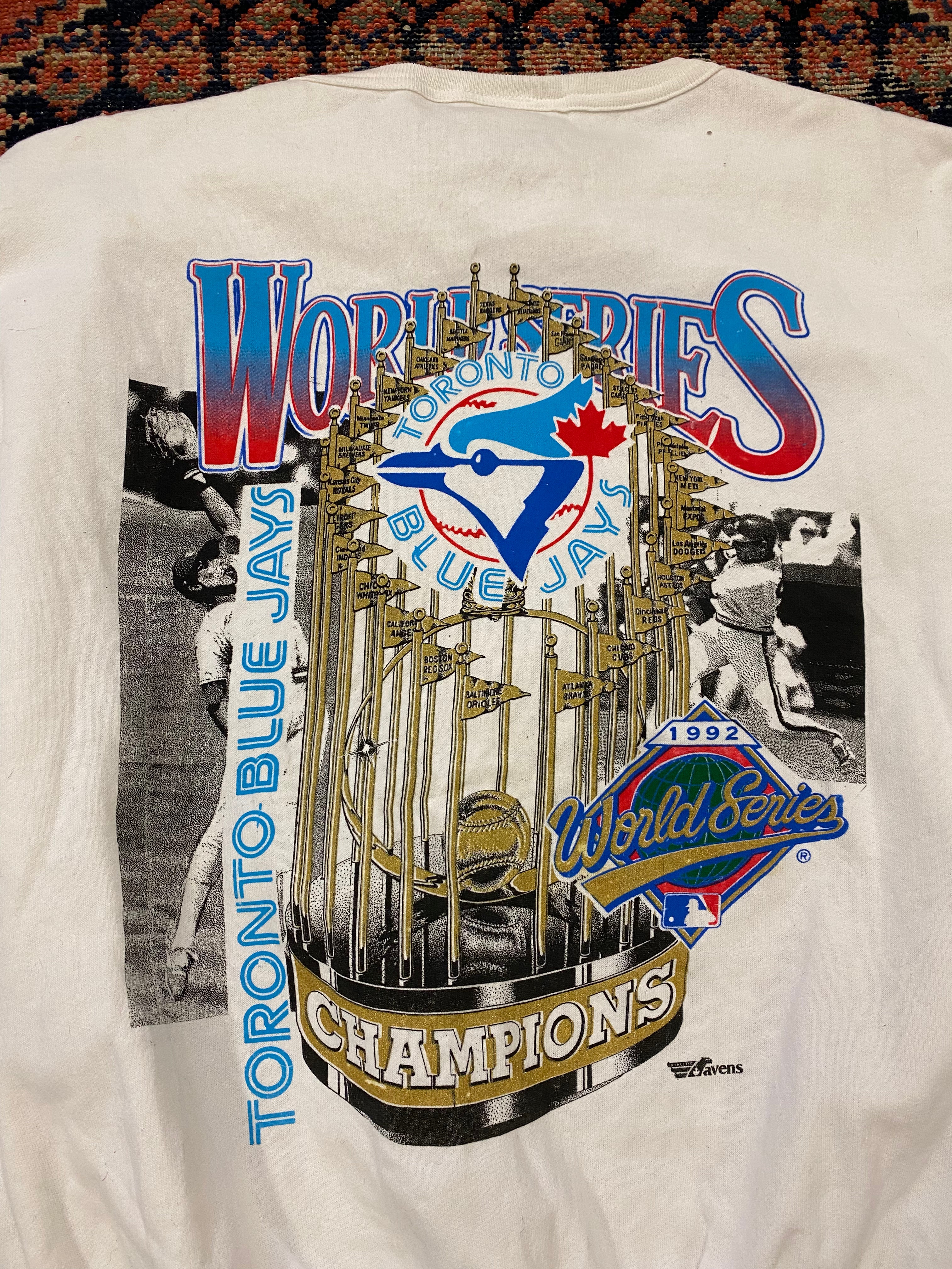 1992 Front And Back Blue Jays Crewneck - M