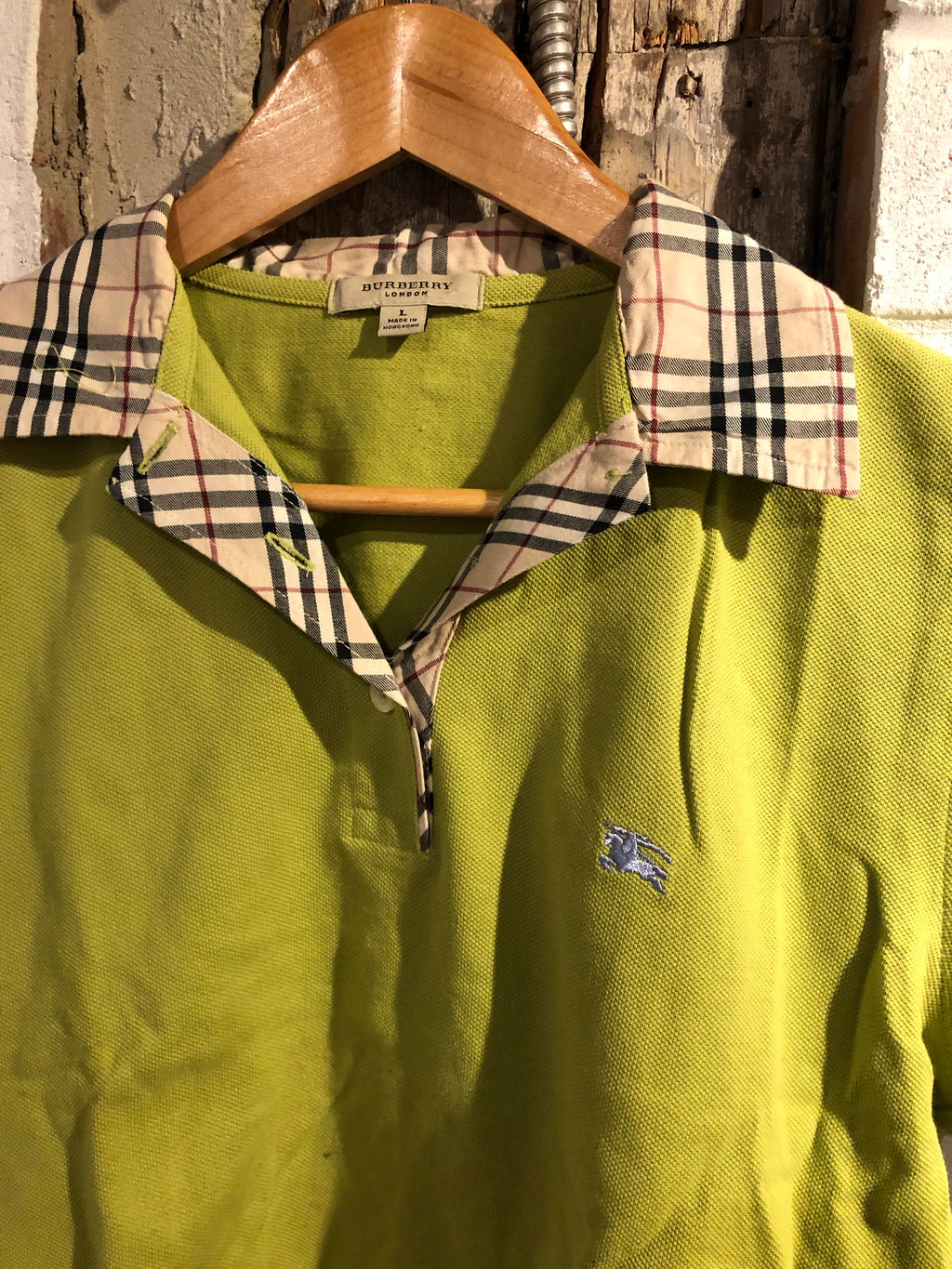 Cropped Burberry polo