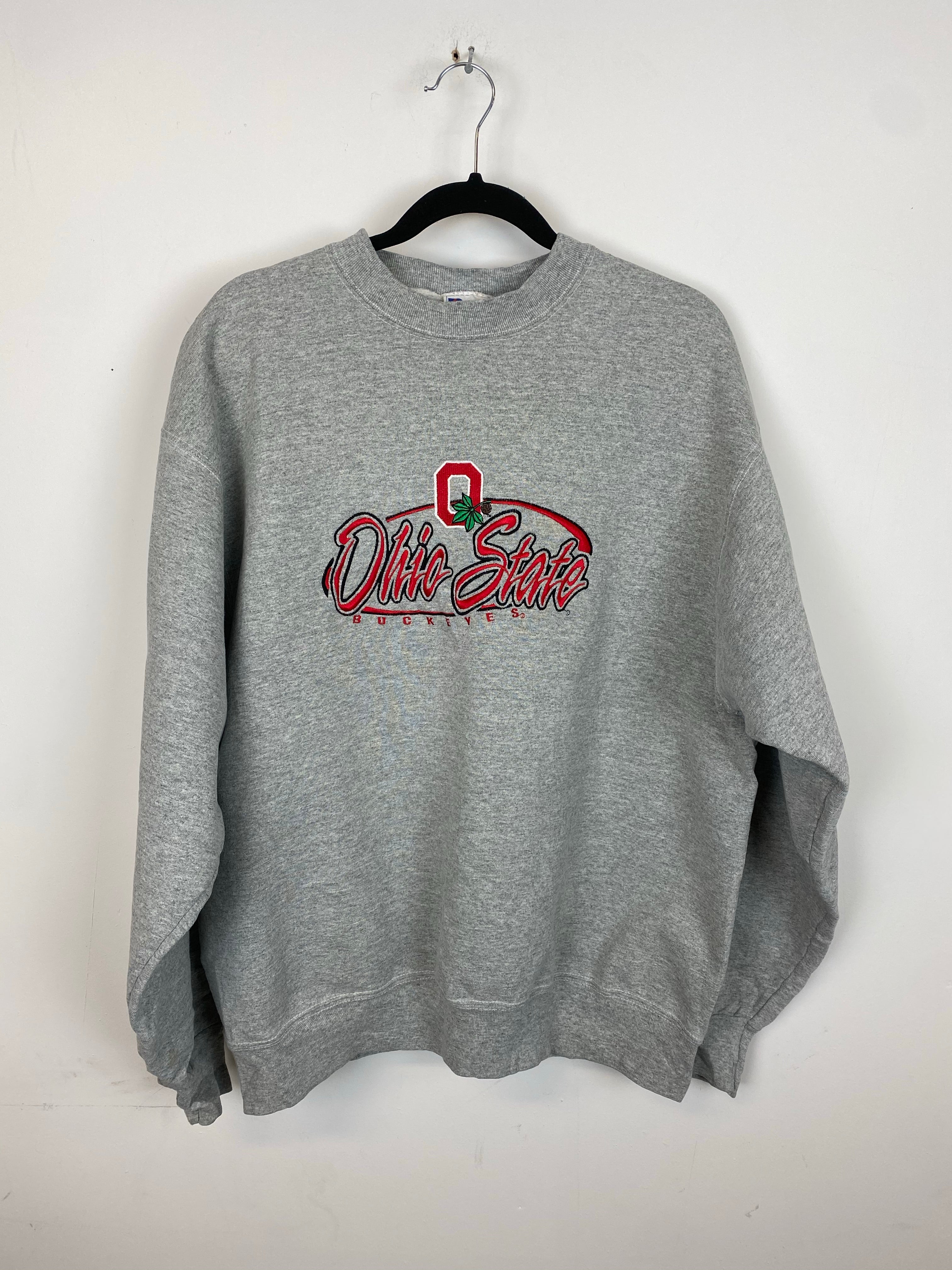 Vintage Embroidered Ohio State Crewneck - L