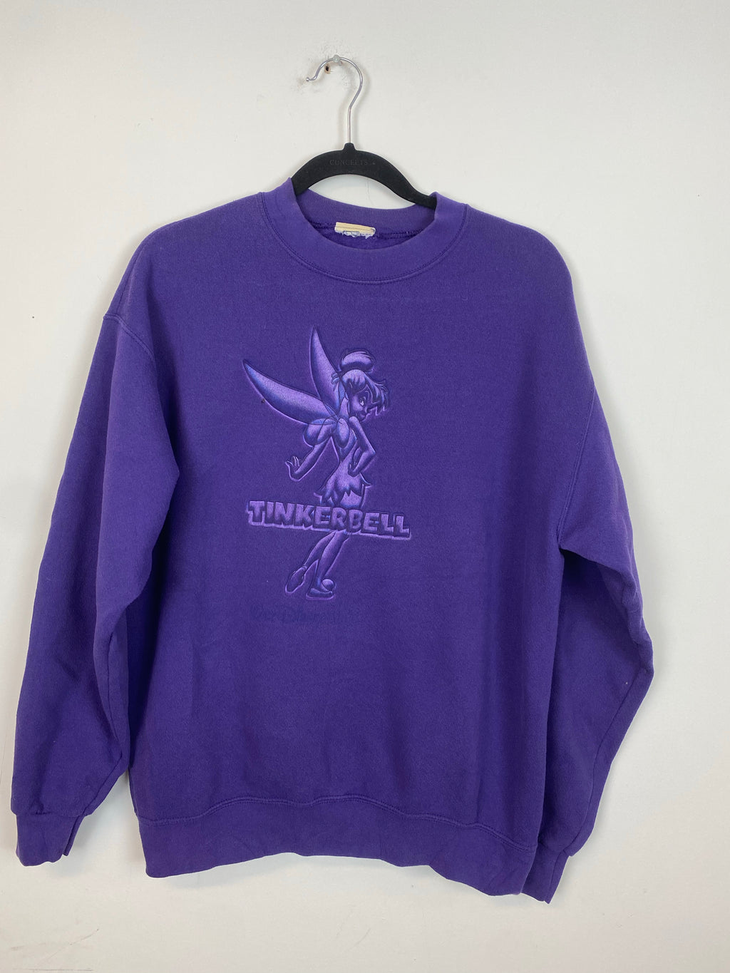 90s tinker bell crewneck - XS/S