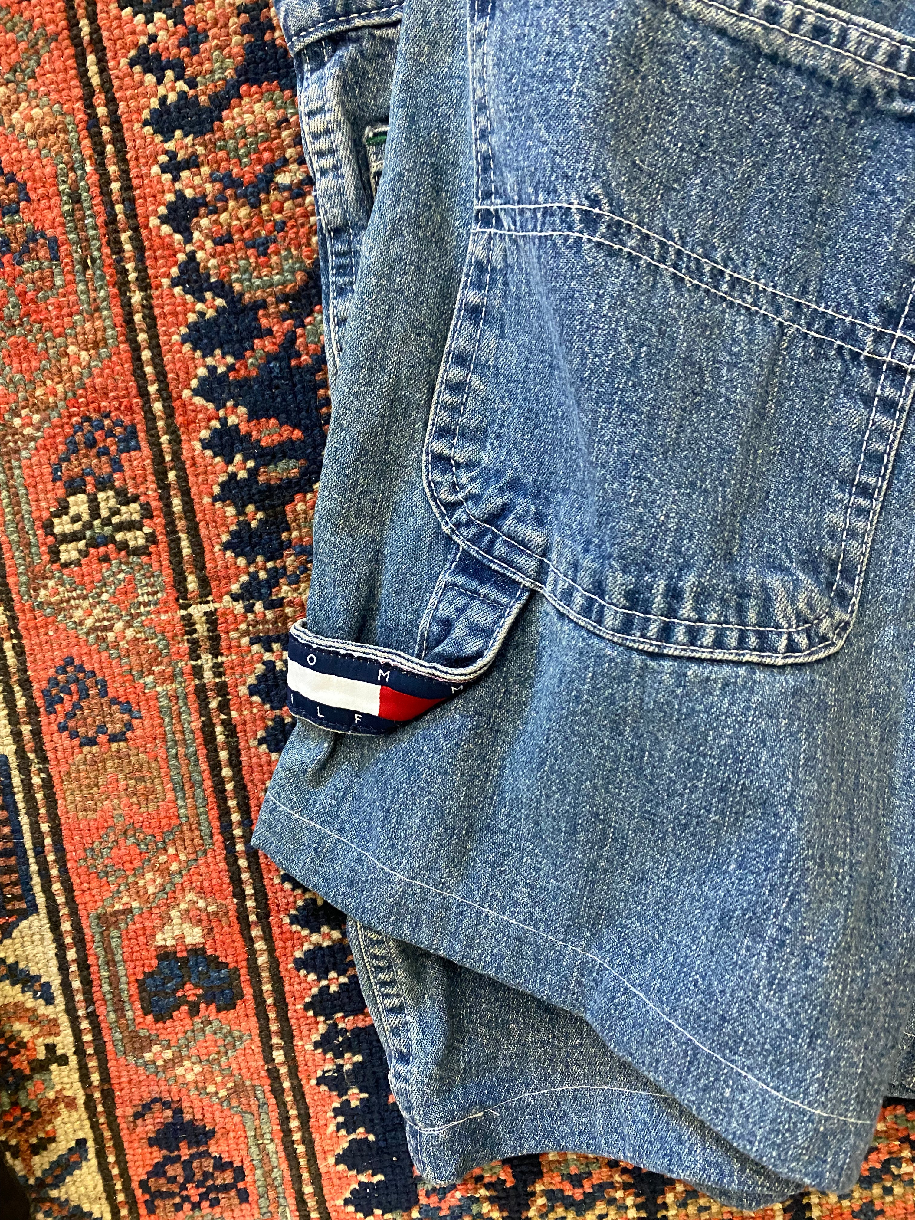 90s Tommy Hilfiger Carpenter Denim Shorts - 28IN/W
