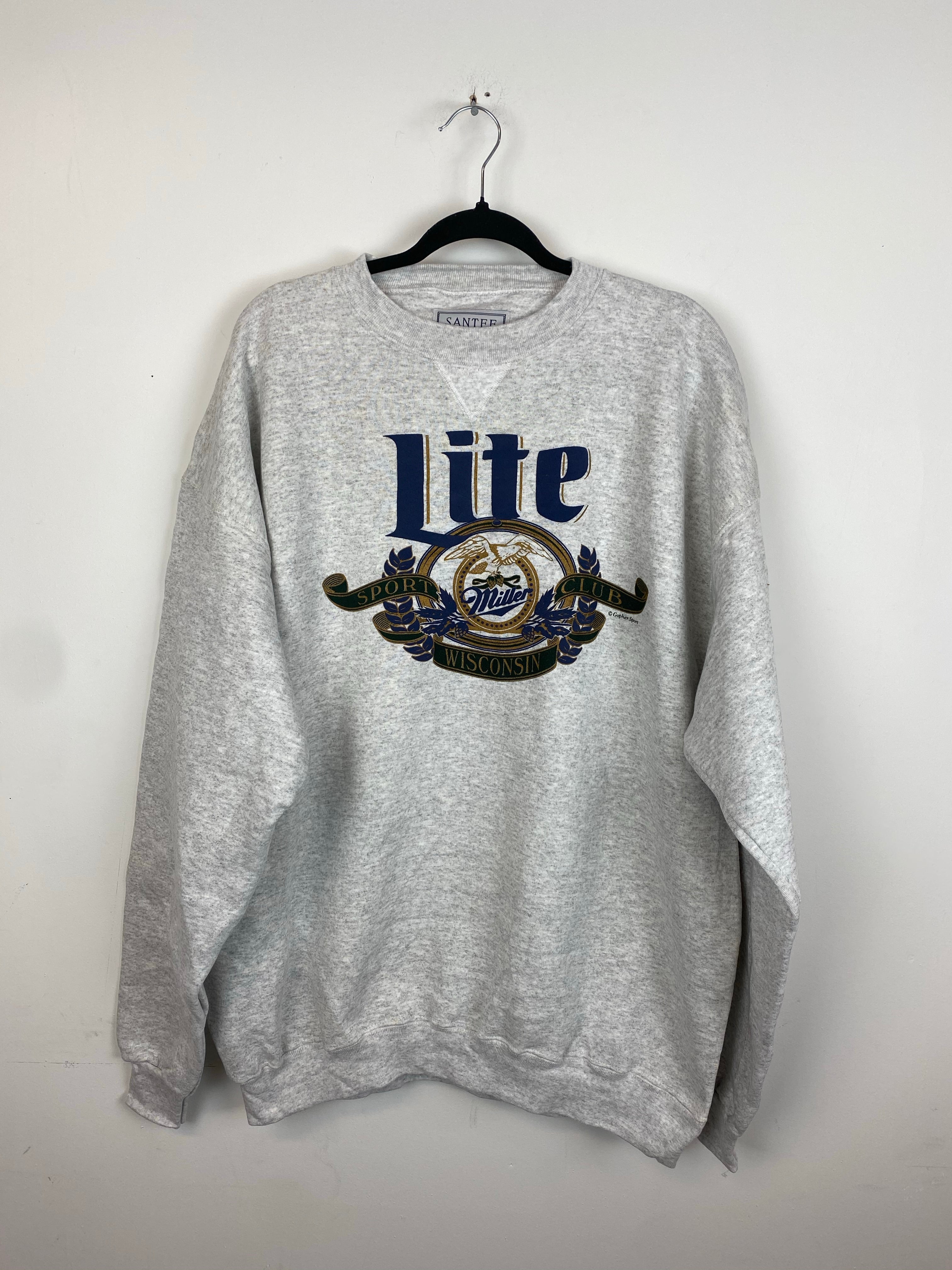 90s Miller Lite crewneck XL Luster Oak - Main Image