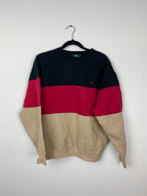 Load image into Gallery viewer, 90s colour blocked crewneck