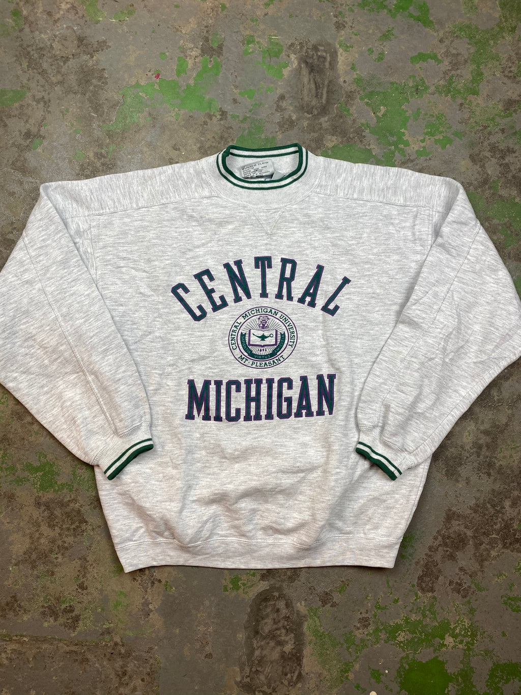 Heavy weight mock neck Michigan crewneck