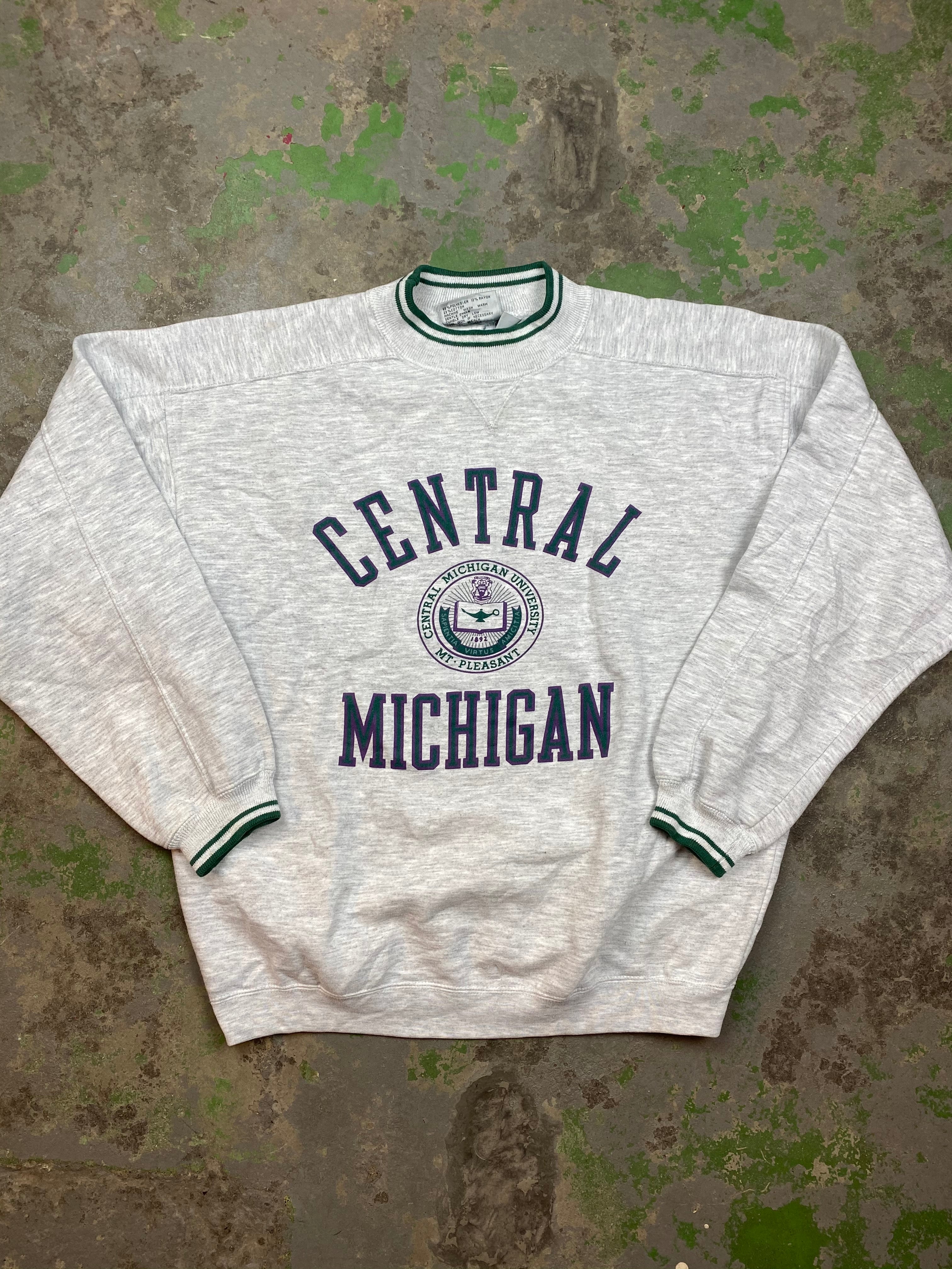 Heavy weight mock neck Michigan crewneck