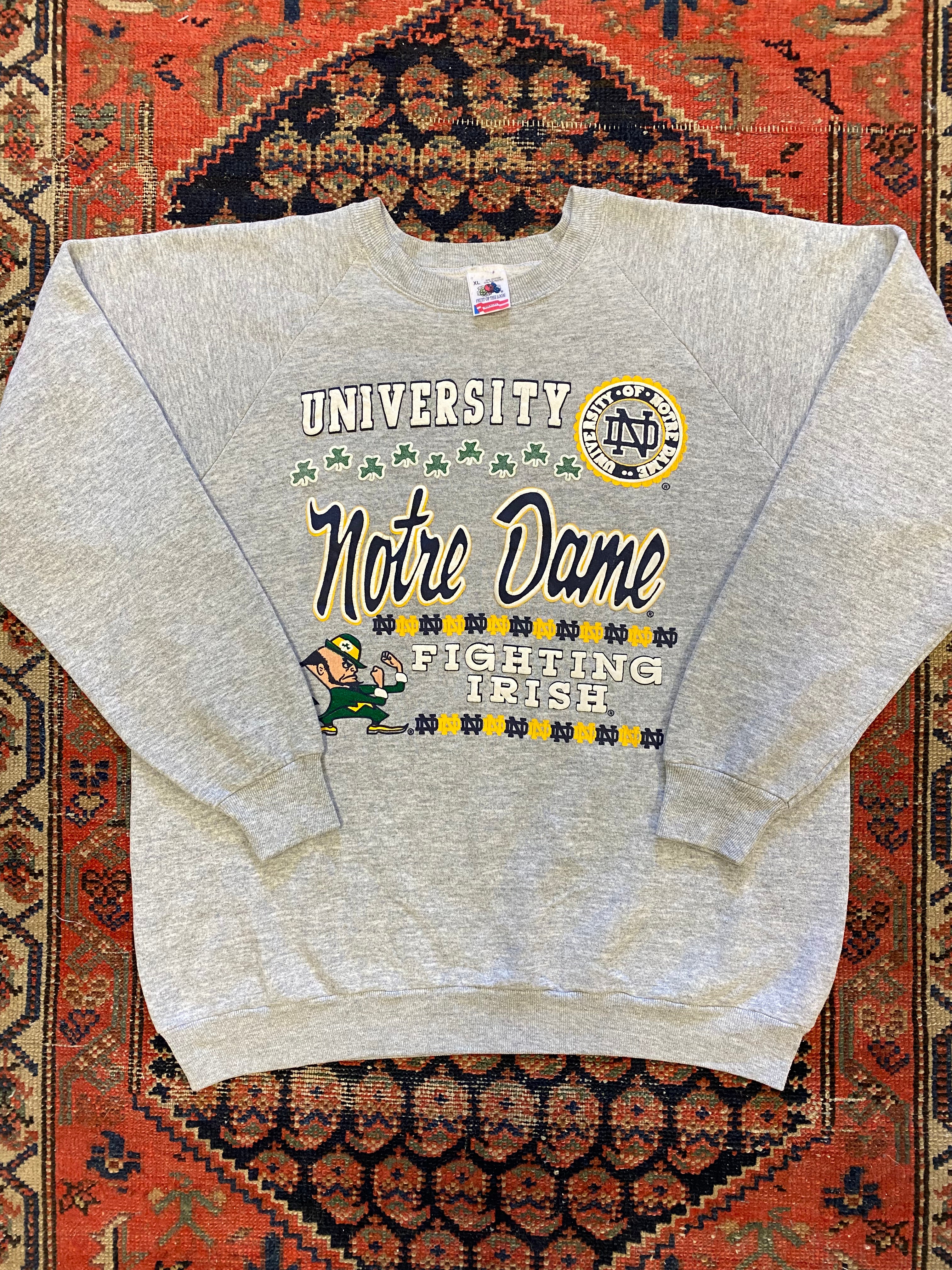 Vintage Notre dame Crewneck - Large