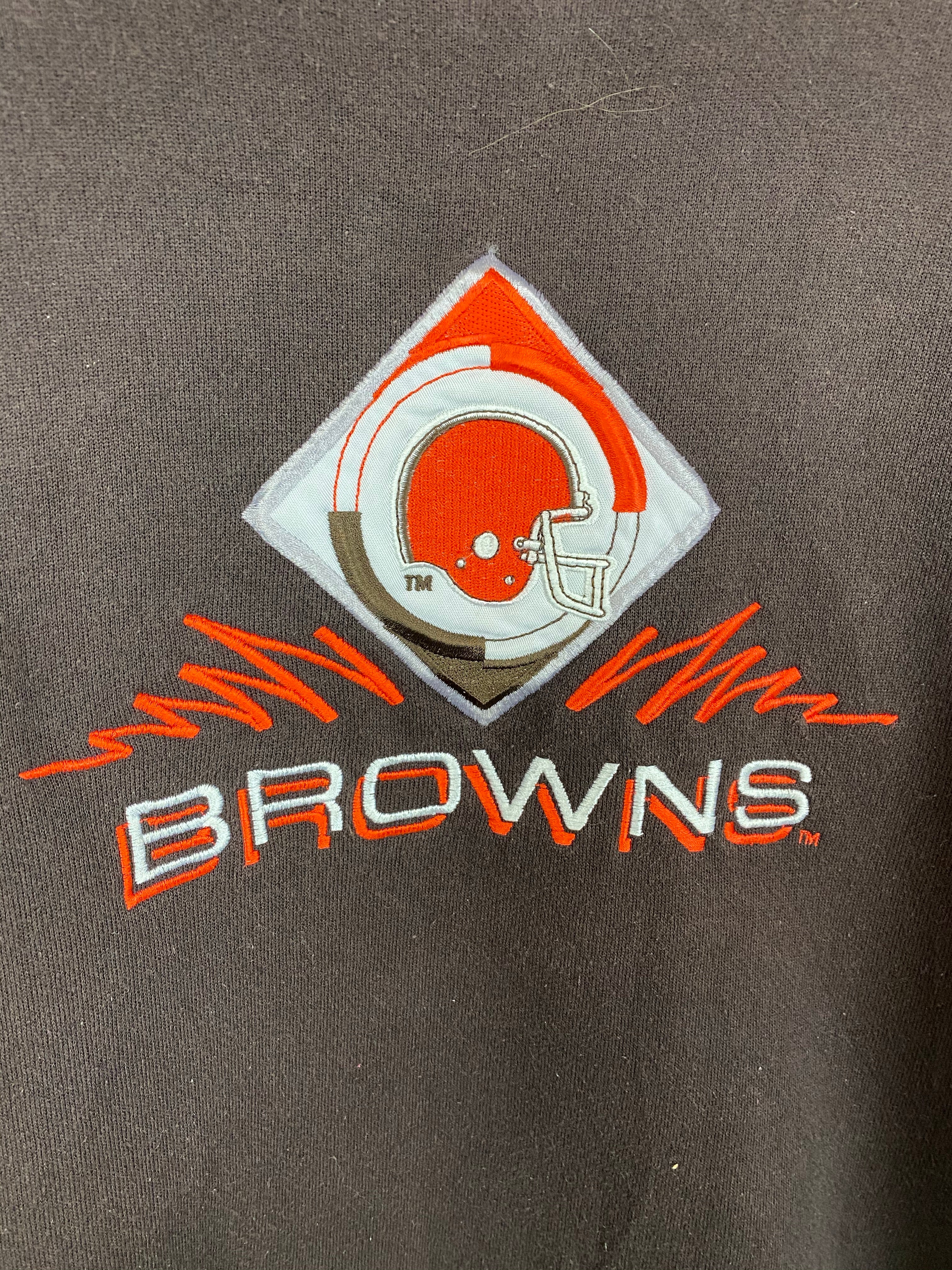 Vintage embroidered Cleveland Browns crewneck - L
