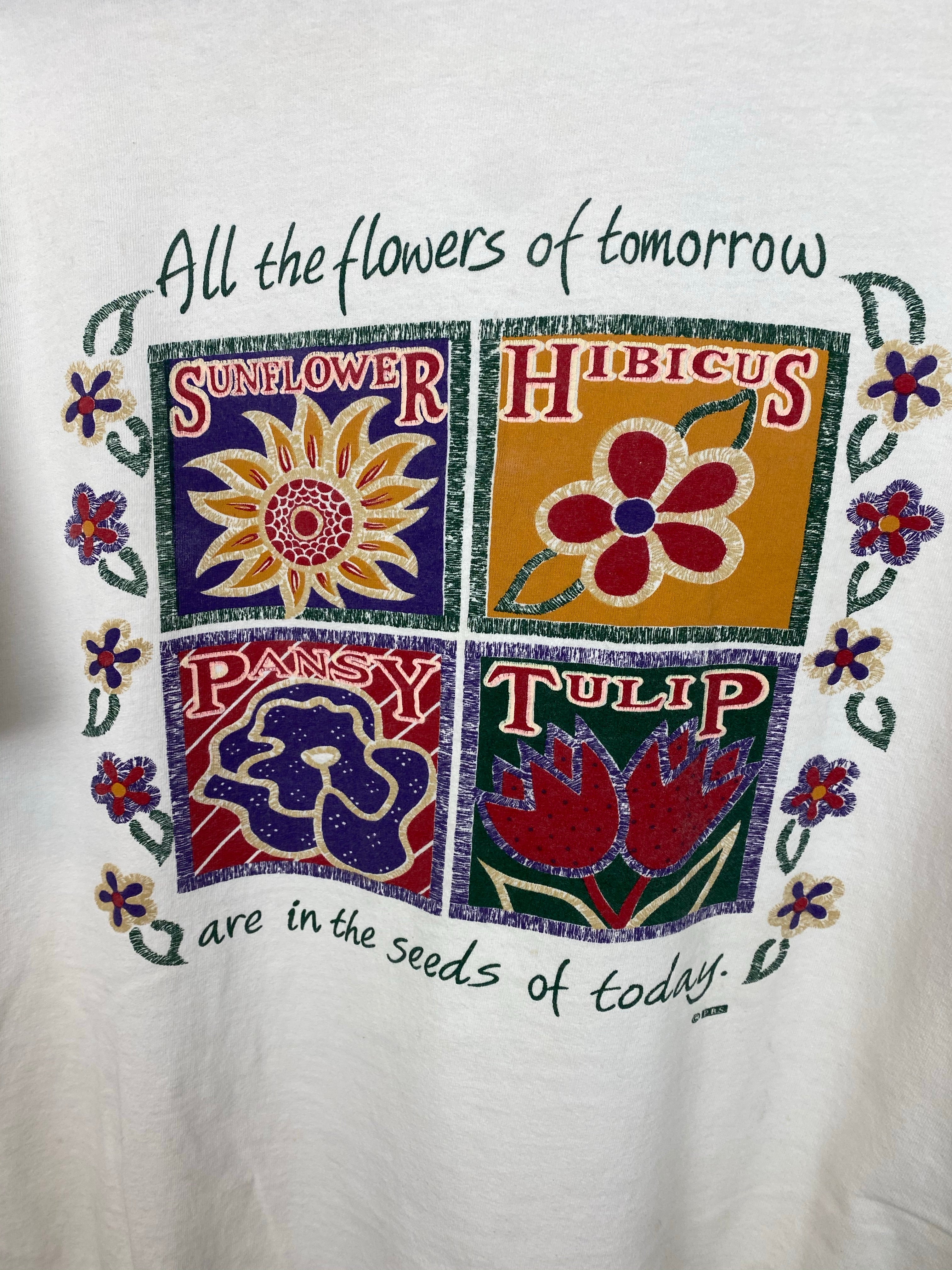 Vintage All Flowers Of Tomorrow T Shirt - L
