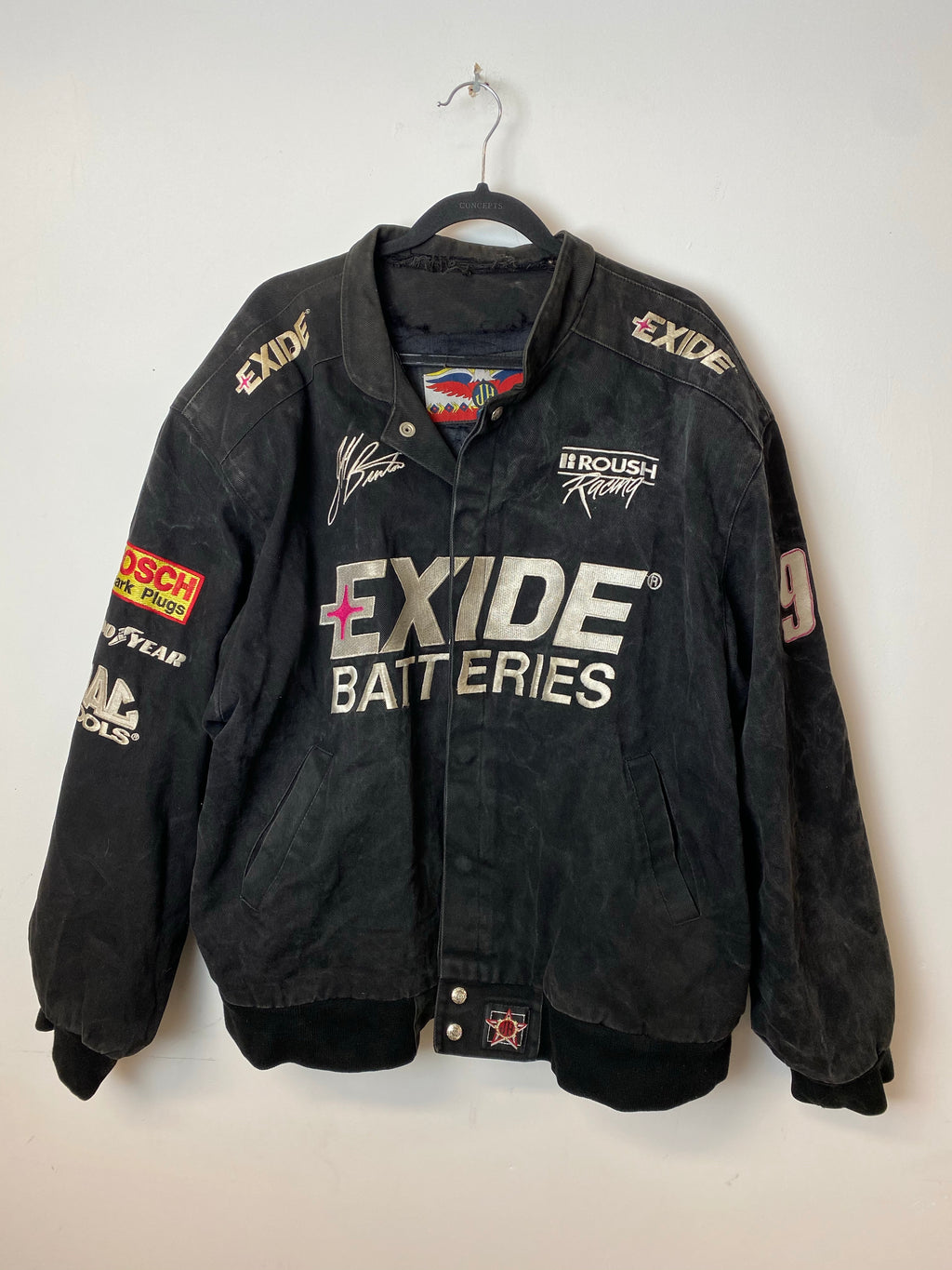 Vintage Exide NASCAR styled jacket - L