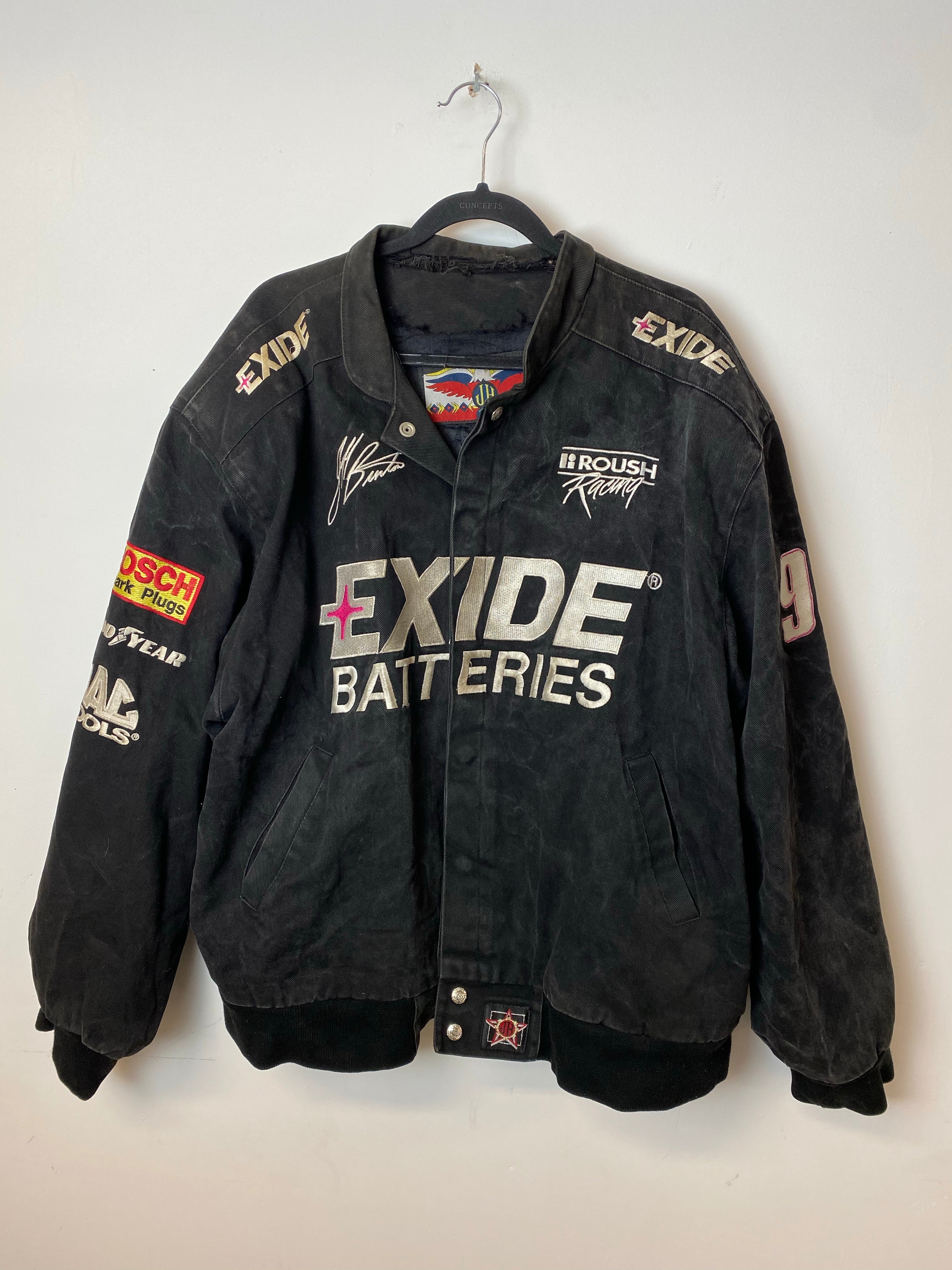 Vintage Exide NASCAR styled jacket - L