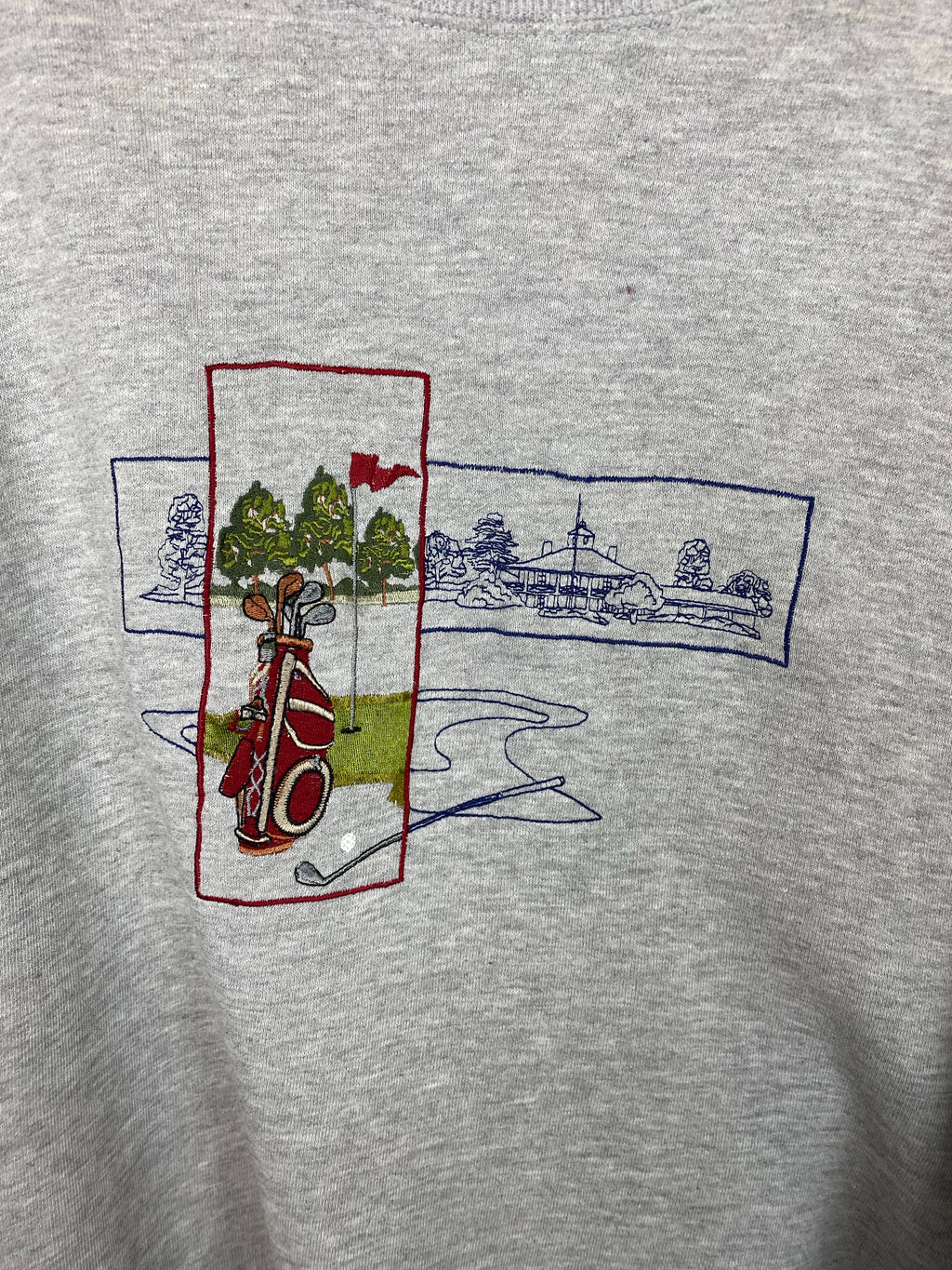 90s embroidered Golf crewneck - L/XL