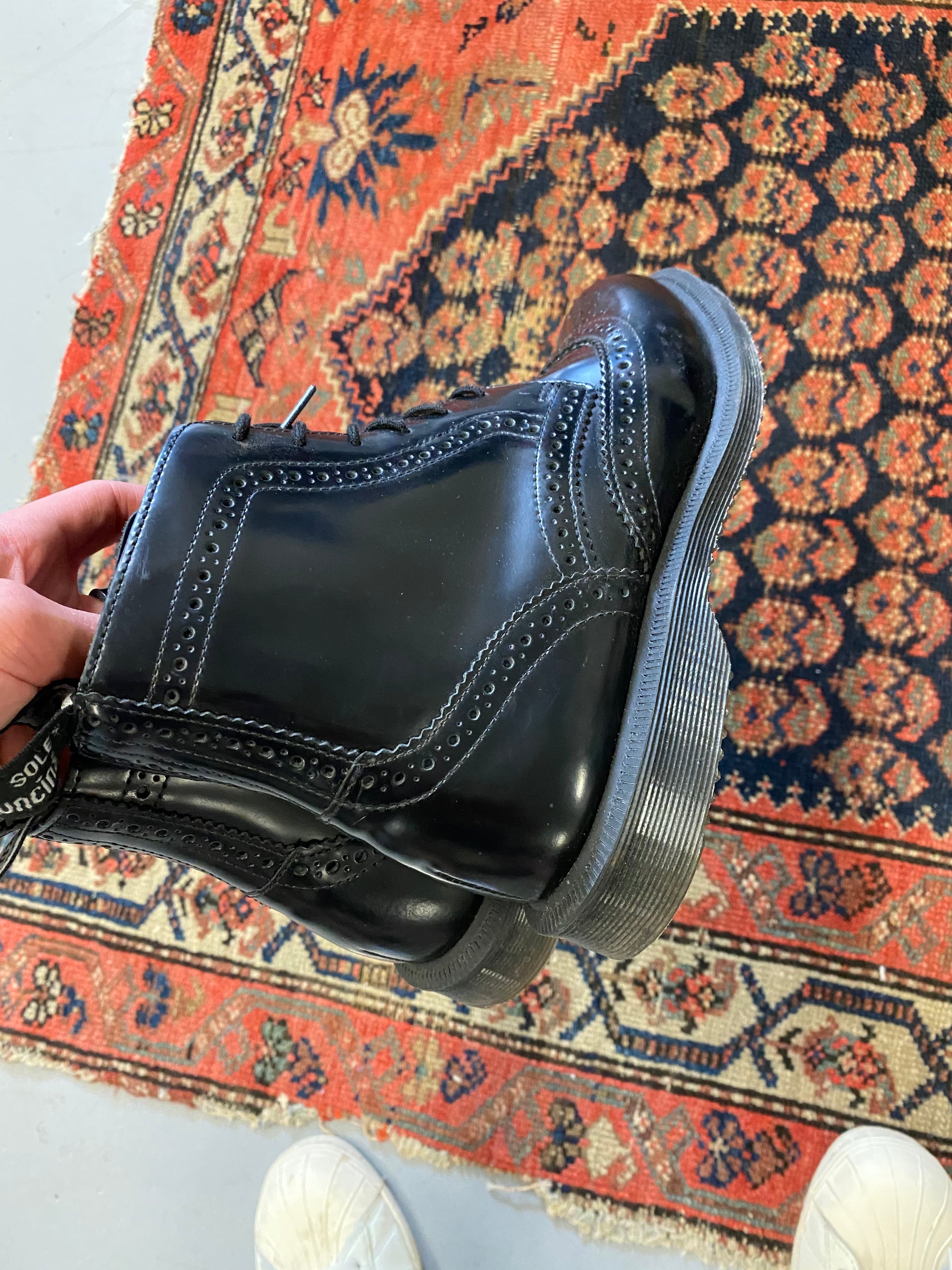 Doc Marten High Top Side Zip Boots - WMNS US6