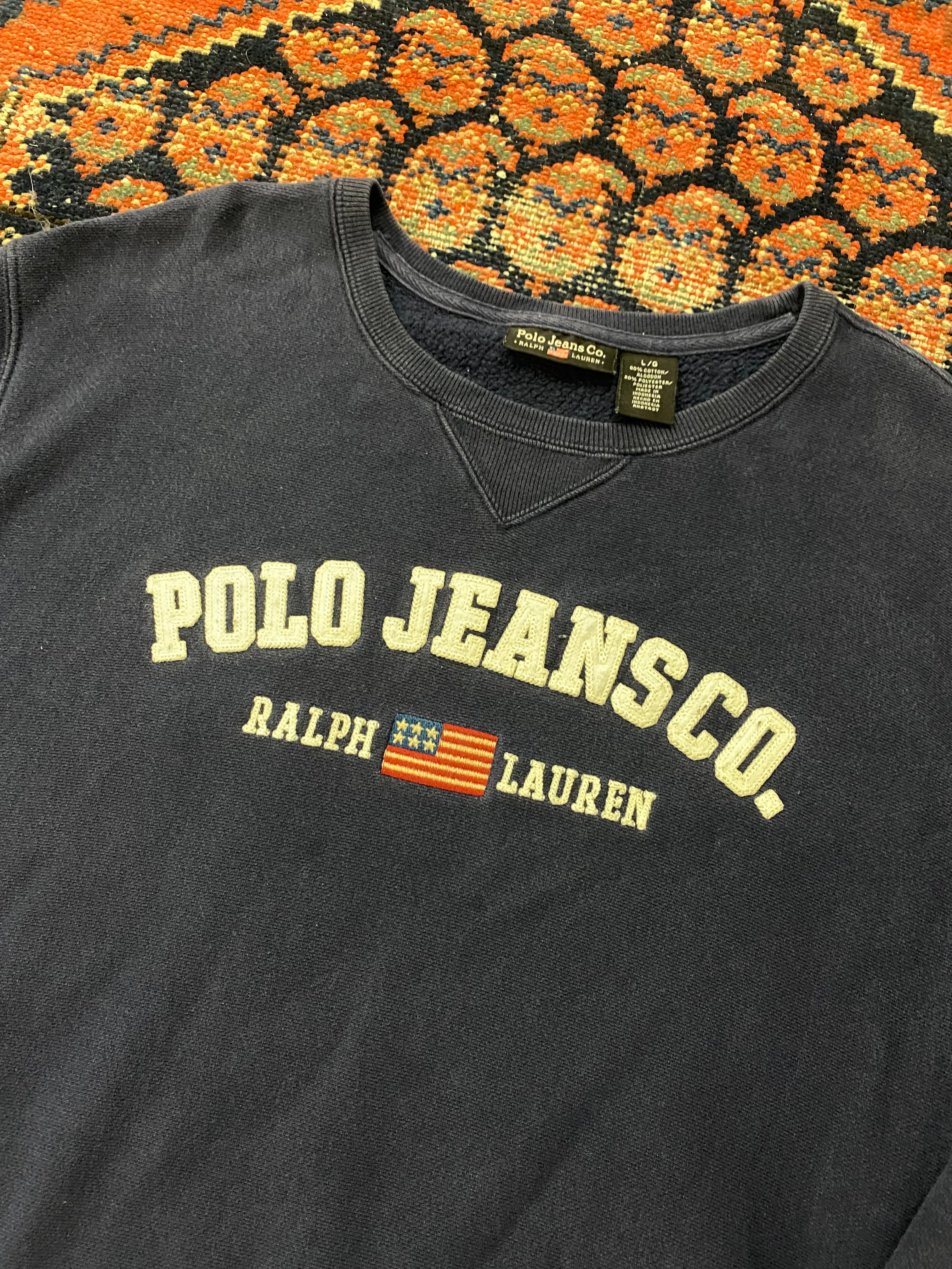 Vintage Polo Jeans Crewneck - WMNS/L