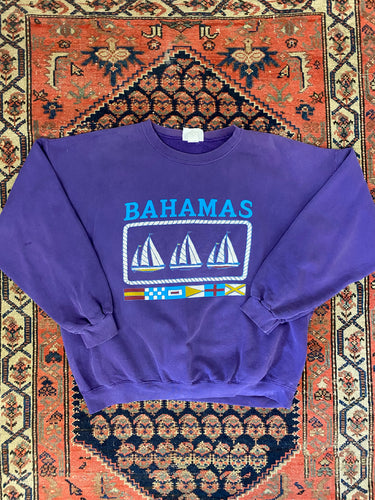 90s Bahamas Sail Boat Crewneck - S