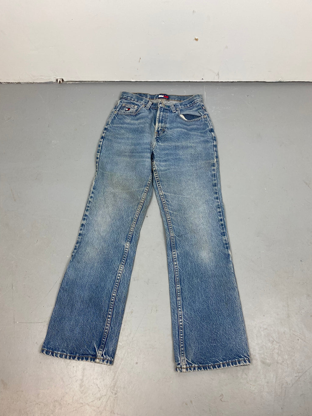 90s straight leg high waisted denim