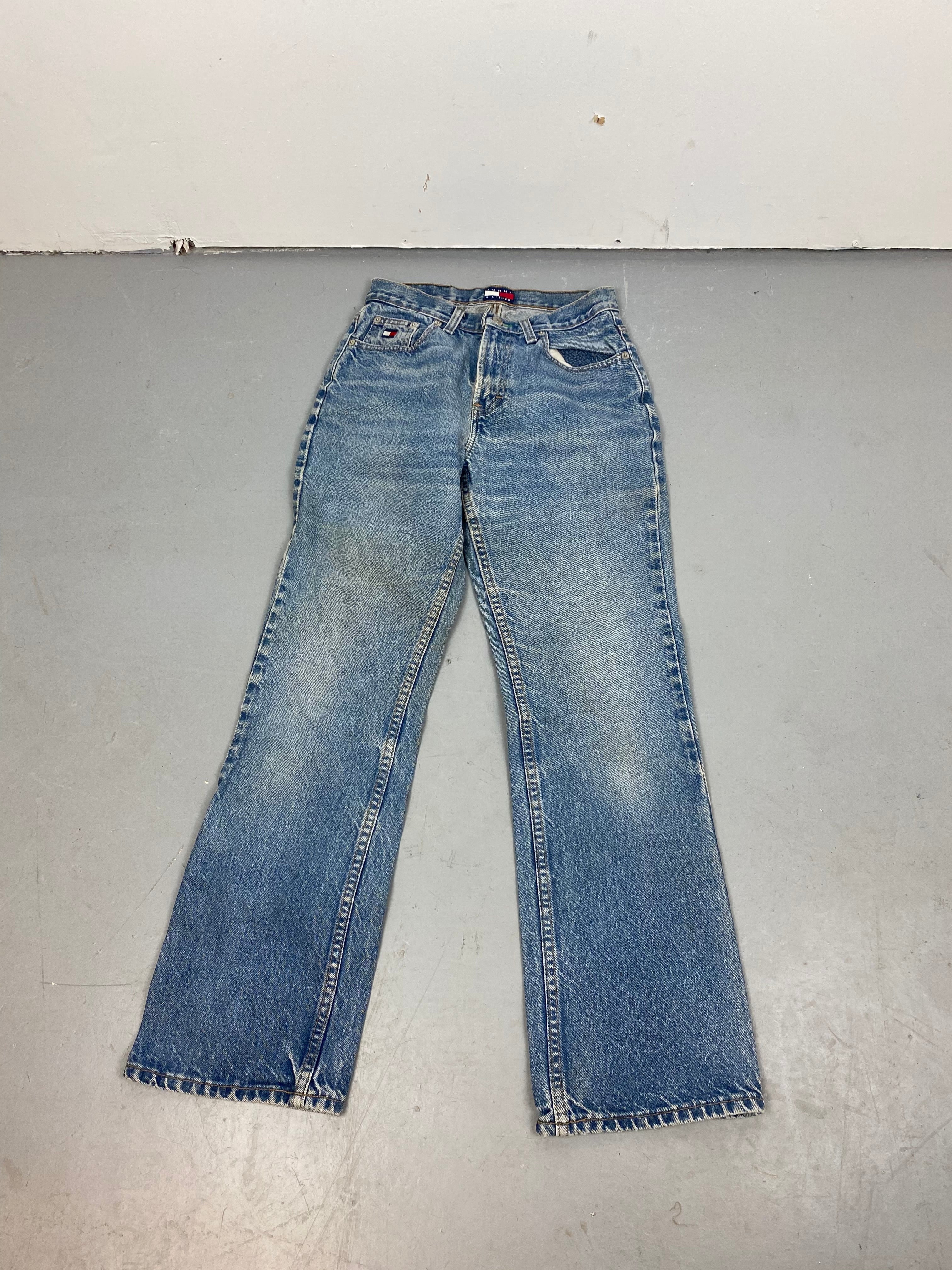 90s straight leg high waisted denim