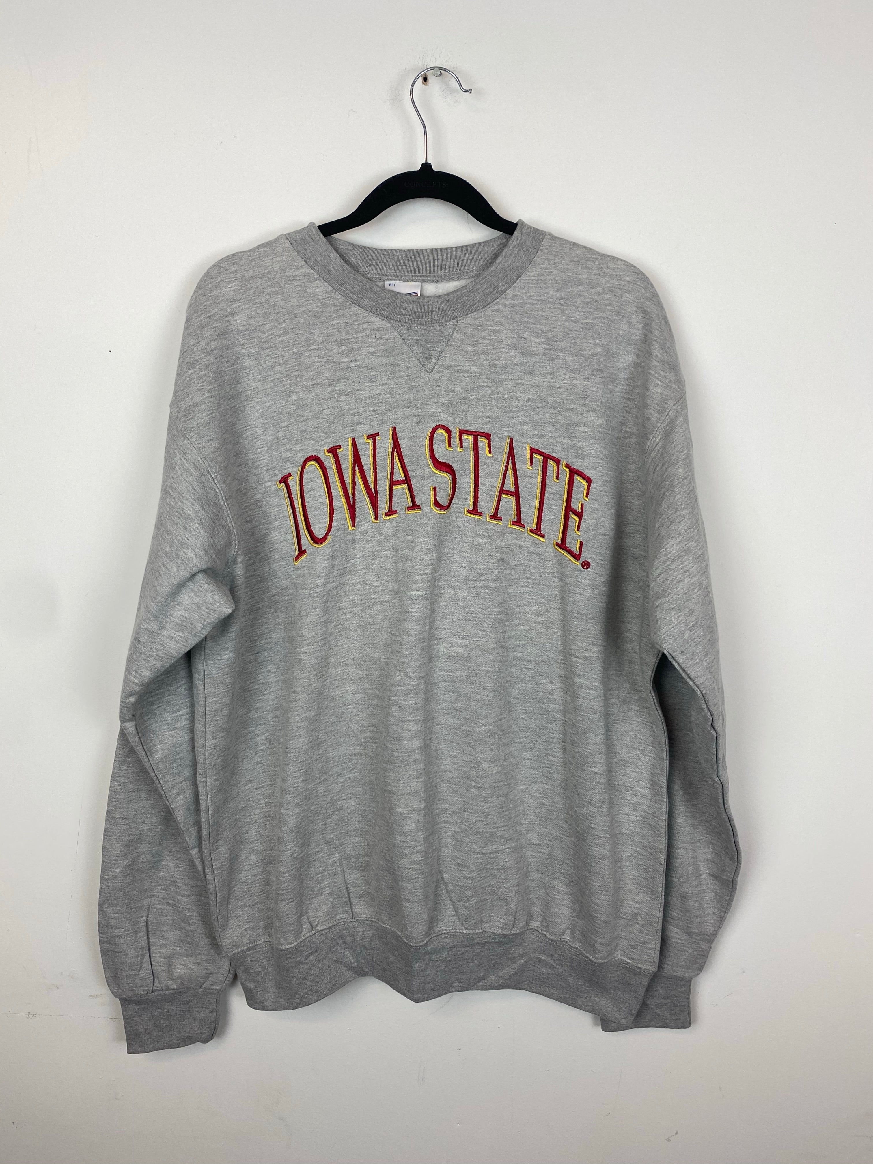 Embroidered Iowa State crewneck - M/L