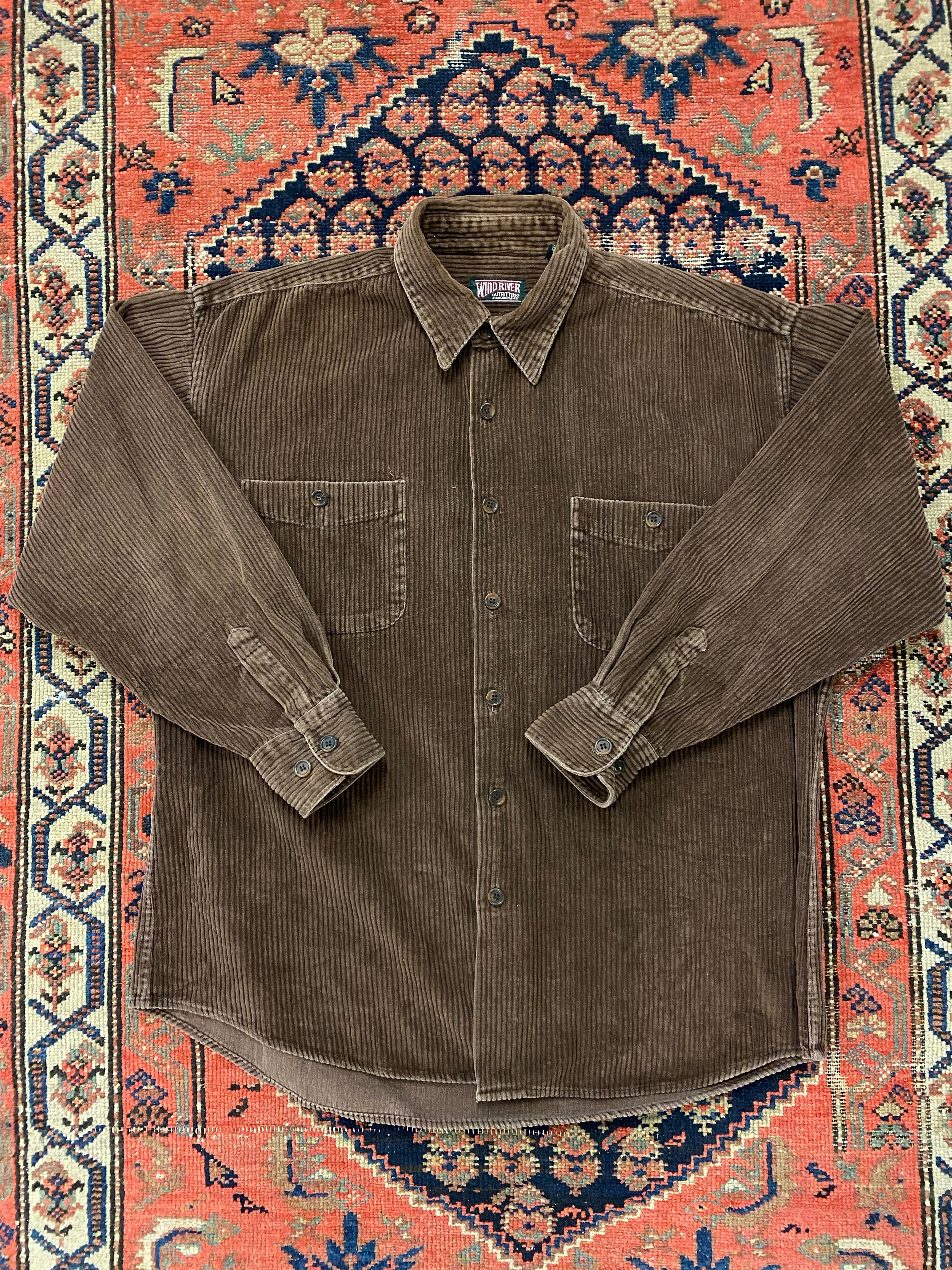 Vintage Thick Corduroy Button Up - L