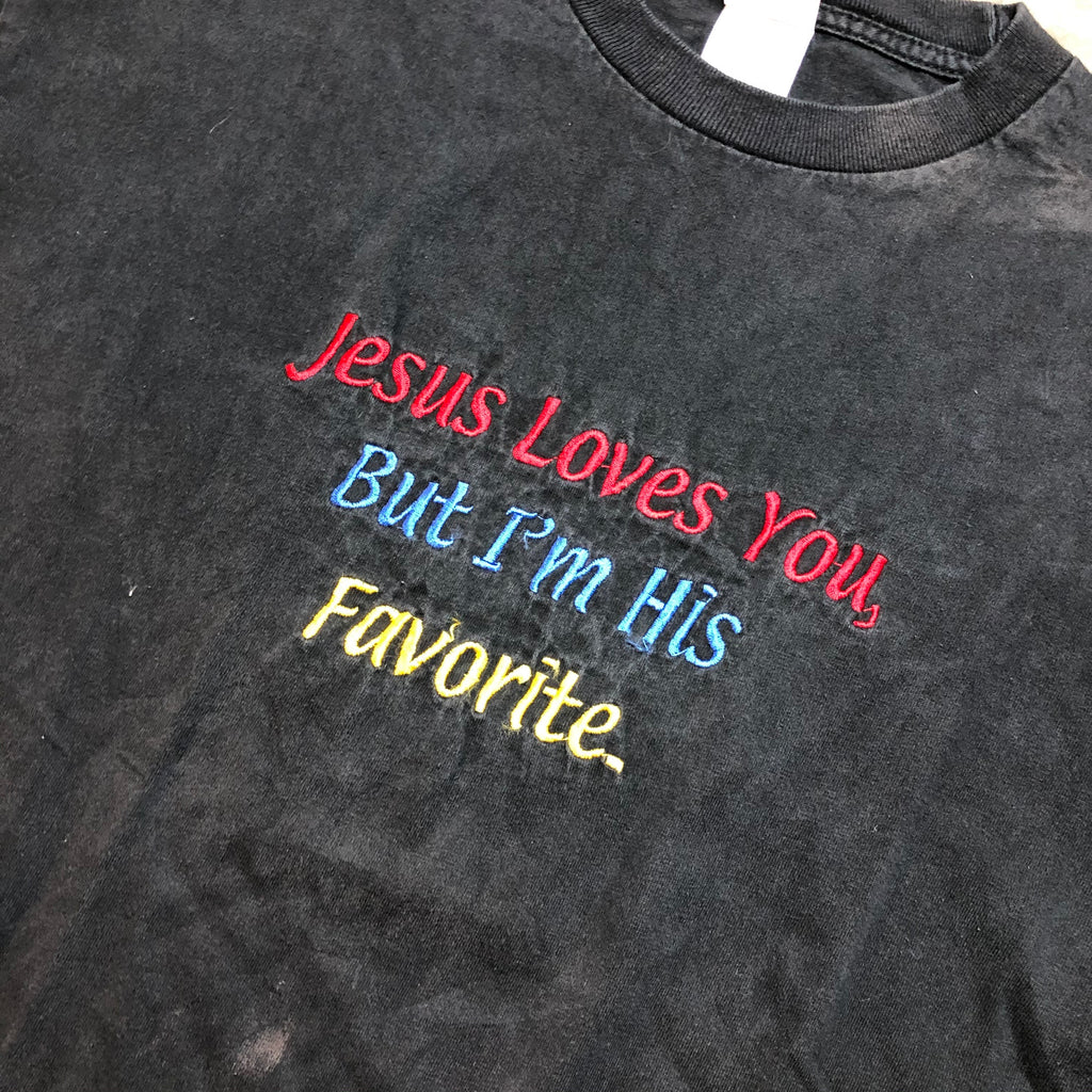 Embroidered Jesus t shirt