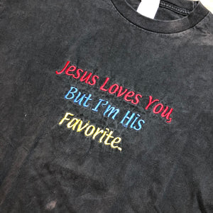 Embroidered Jesus t shirt