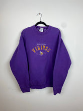 Load image into Gallery viewer, 90s embroidered Vikings crewneck